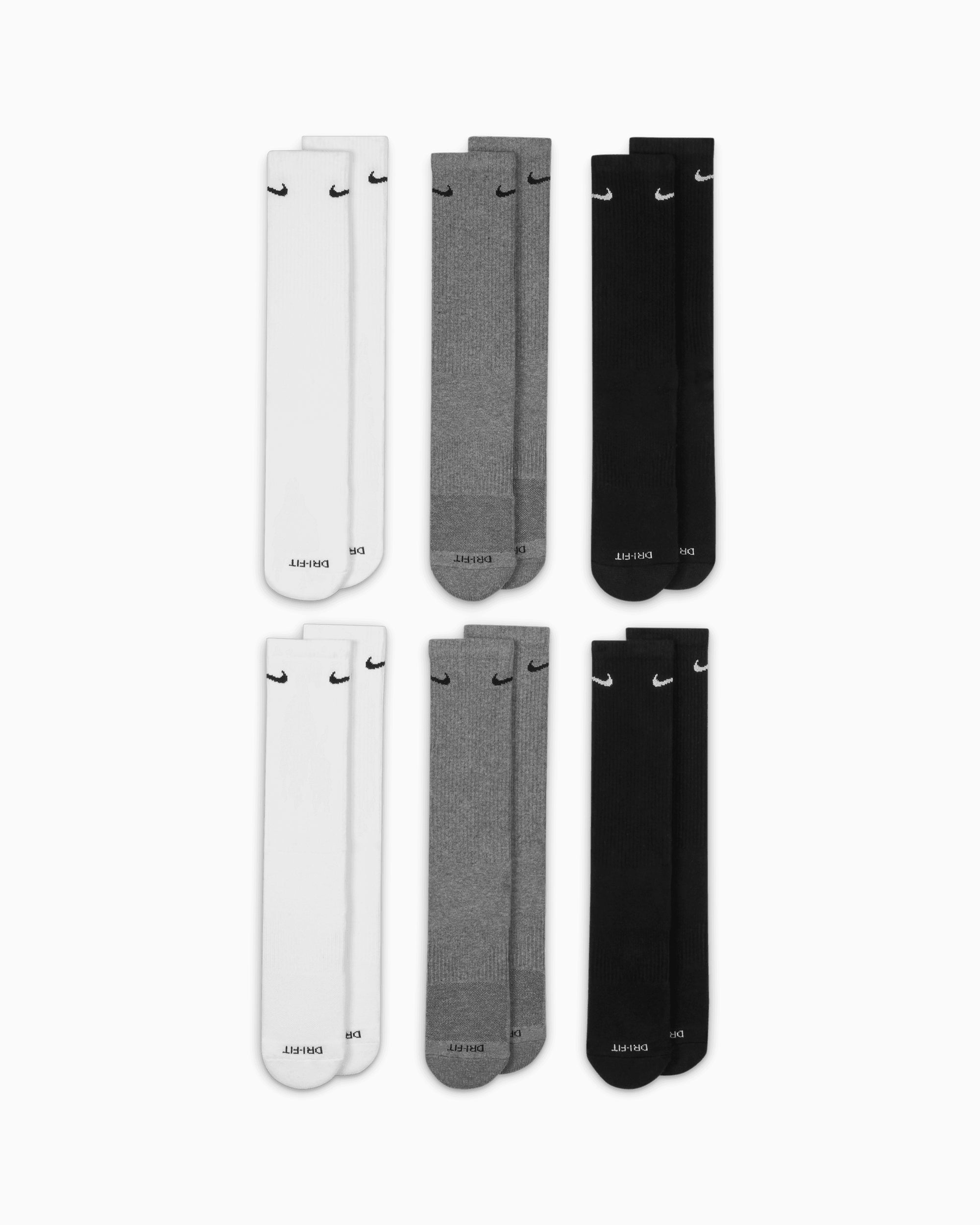 Socks Nike Everyday Plus Cushion Dri-FIT Unisex Socks (6 Pack) - SX6897-965