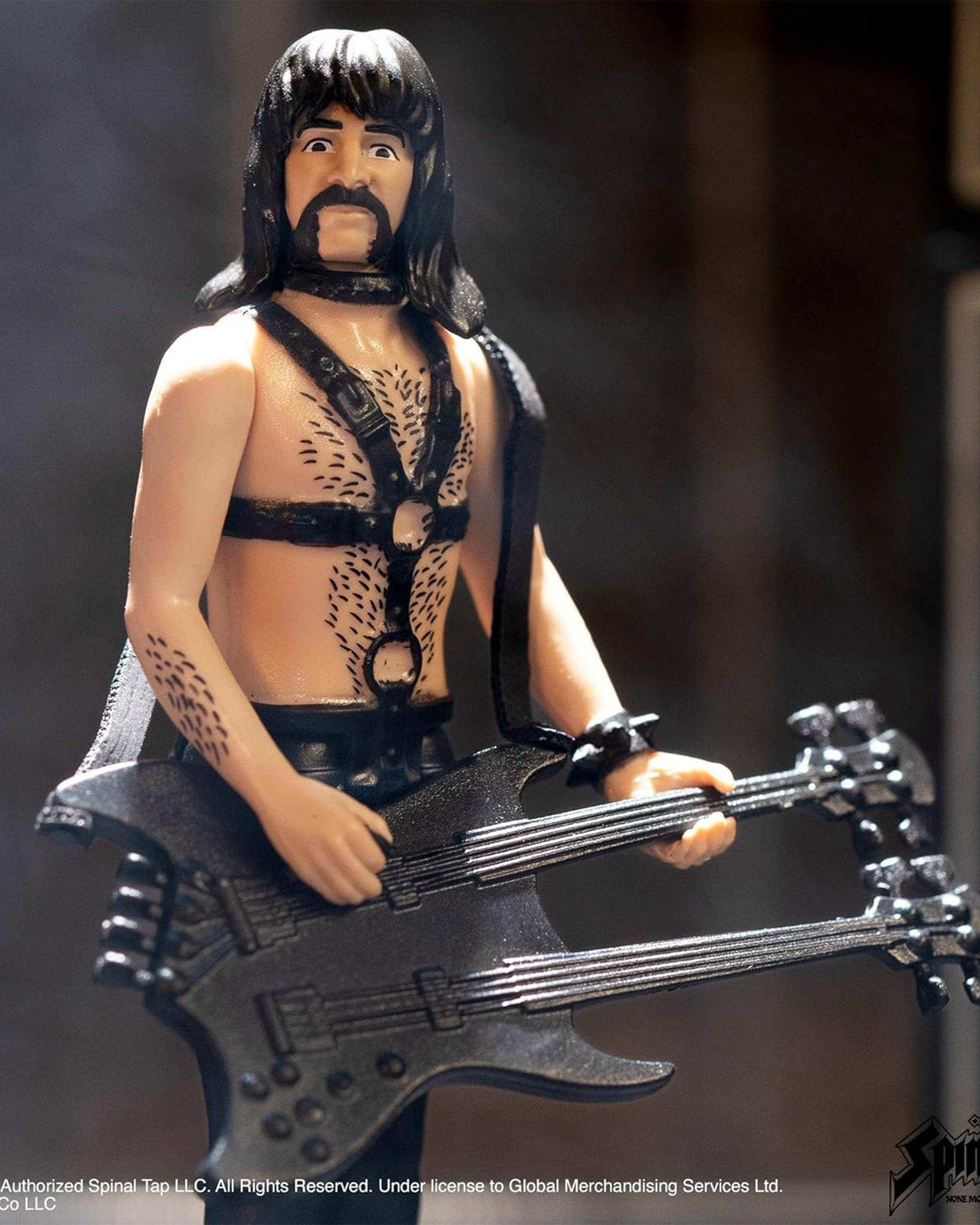 Super7 ReAction Figures Derek Smalls (None More Black) Spinal Tap - S7RFSTDS