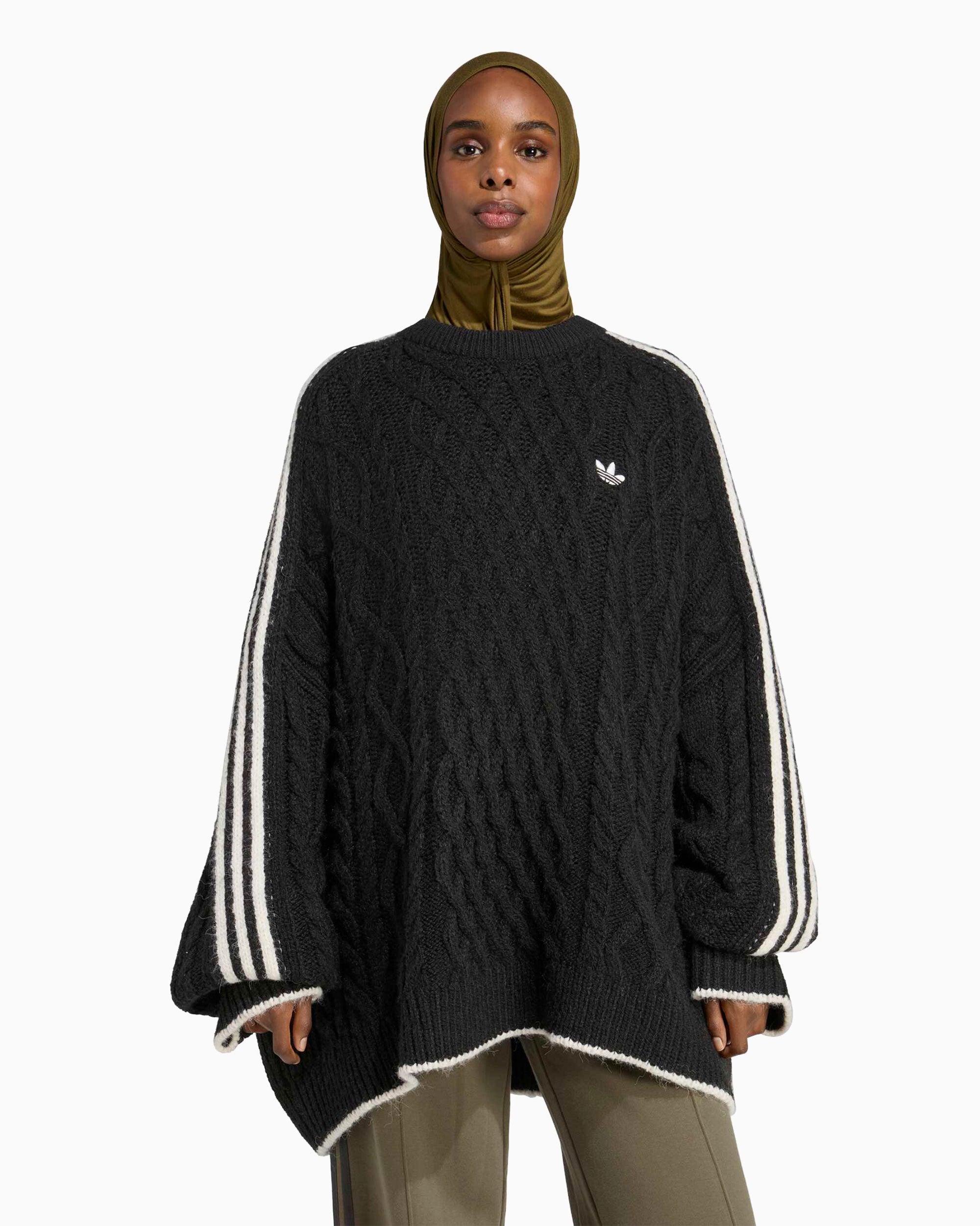 Sweaters adidas Originals Cable Knit Graphic Oversize Women's Sweater - KR9621