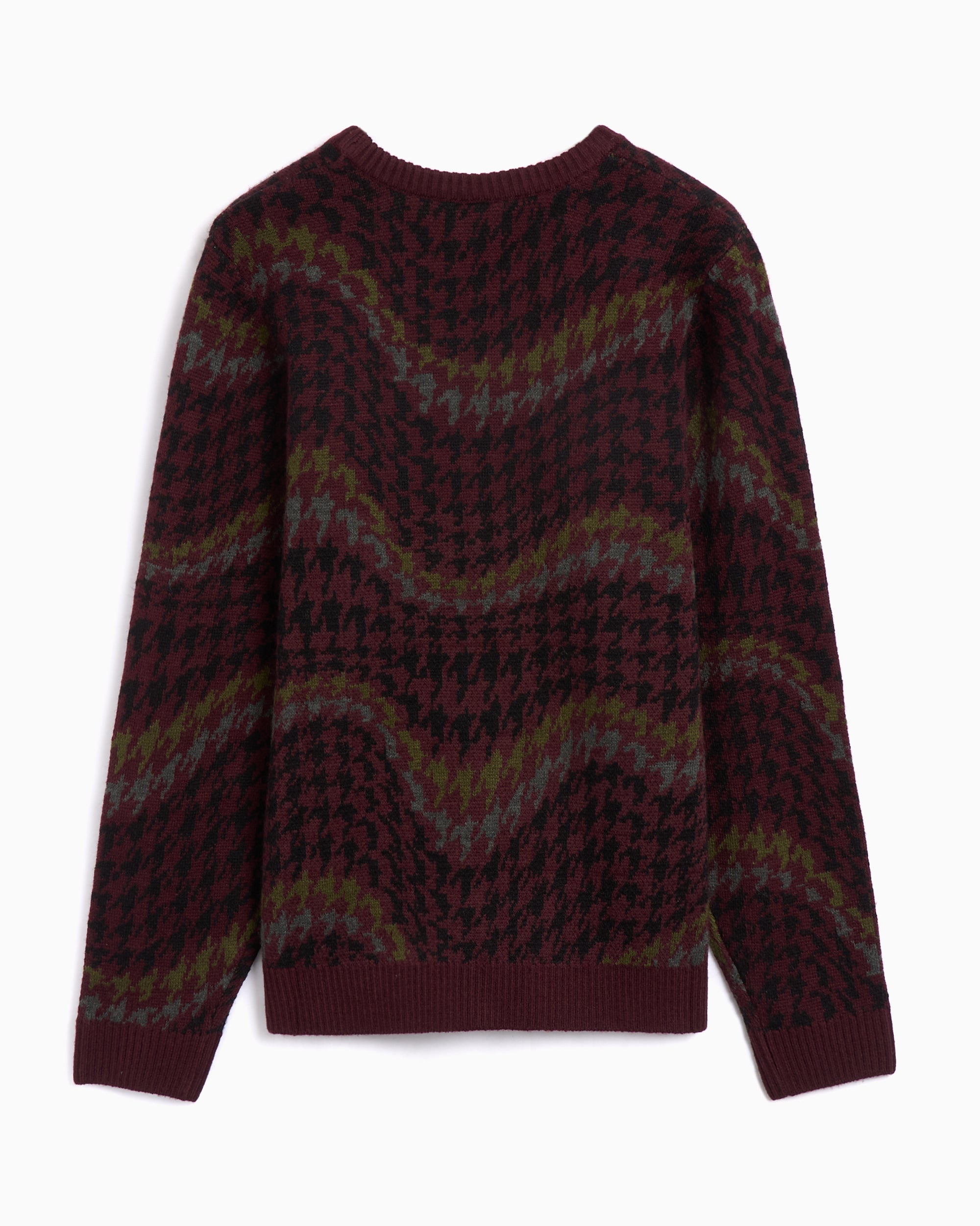 Sweaters Dime MTL Houndstooth Men's Knit Sweater Men's Sweater - DIMEHO247BUR