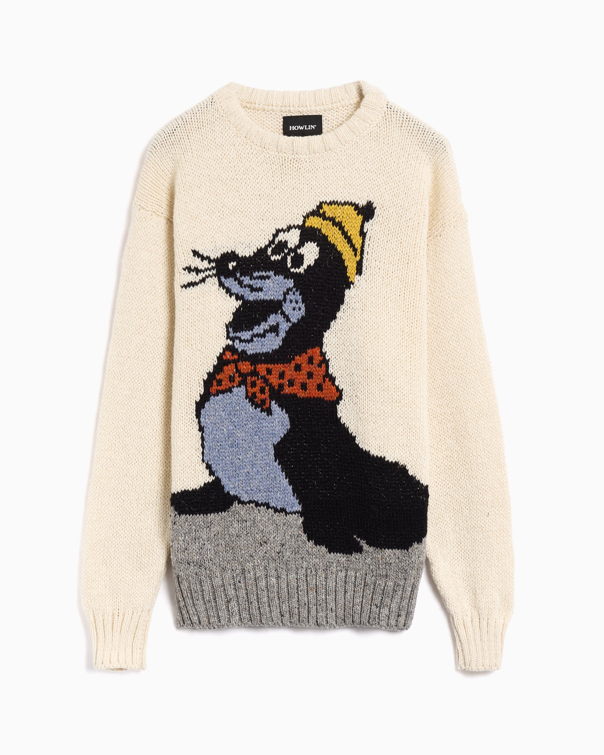 Sweaters Howlin' My New Best Friend Graphic Relaxed Men's Sweater - My-new-best-Friend