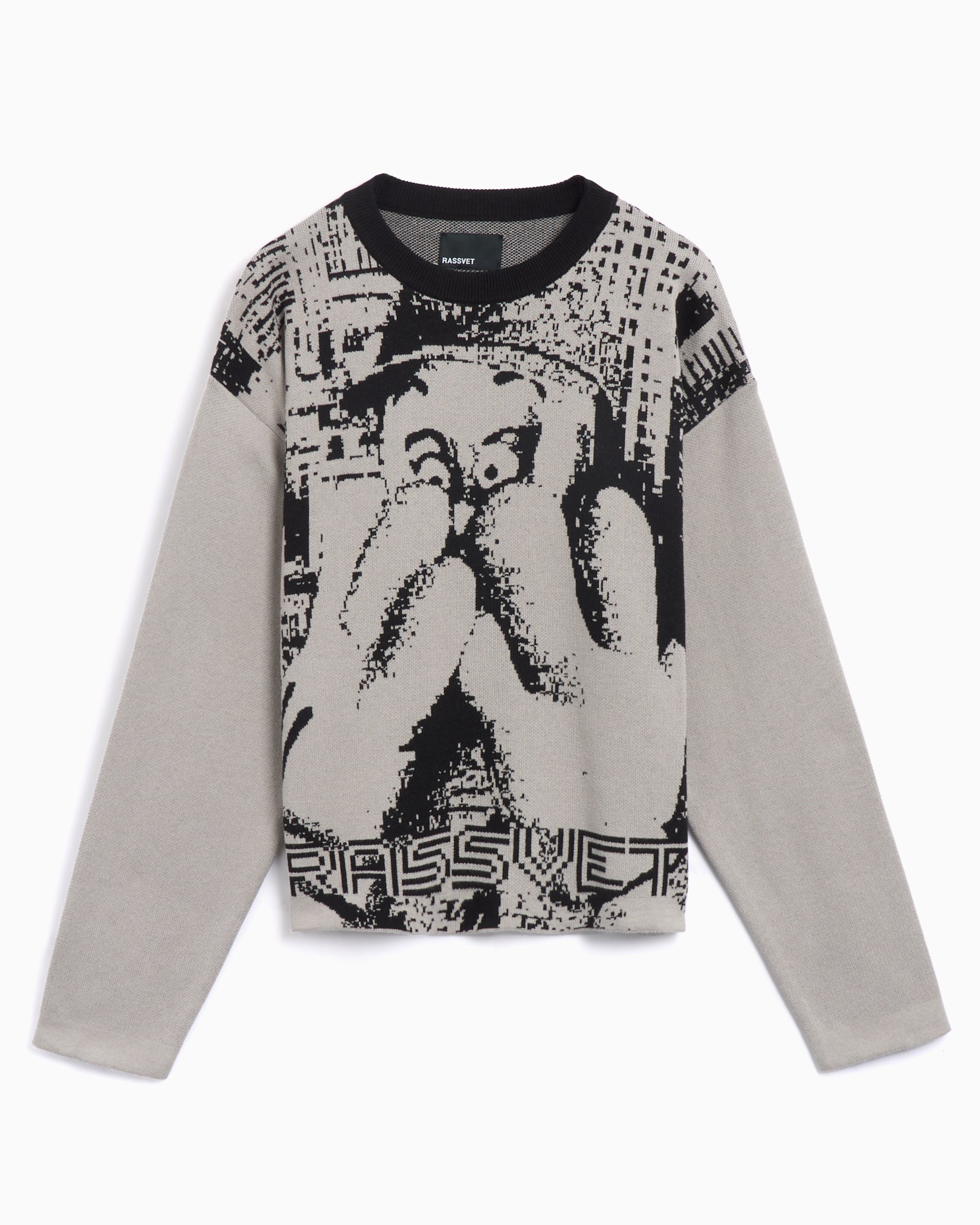 新品　RASSVET Captek Flocked ニット　スウェットシャツ　S Rassvet Captek Men's Knit Sweater Men's Sweater