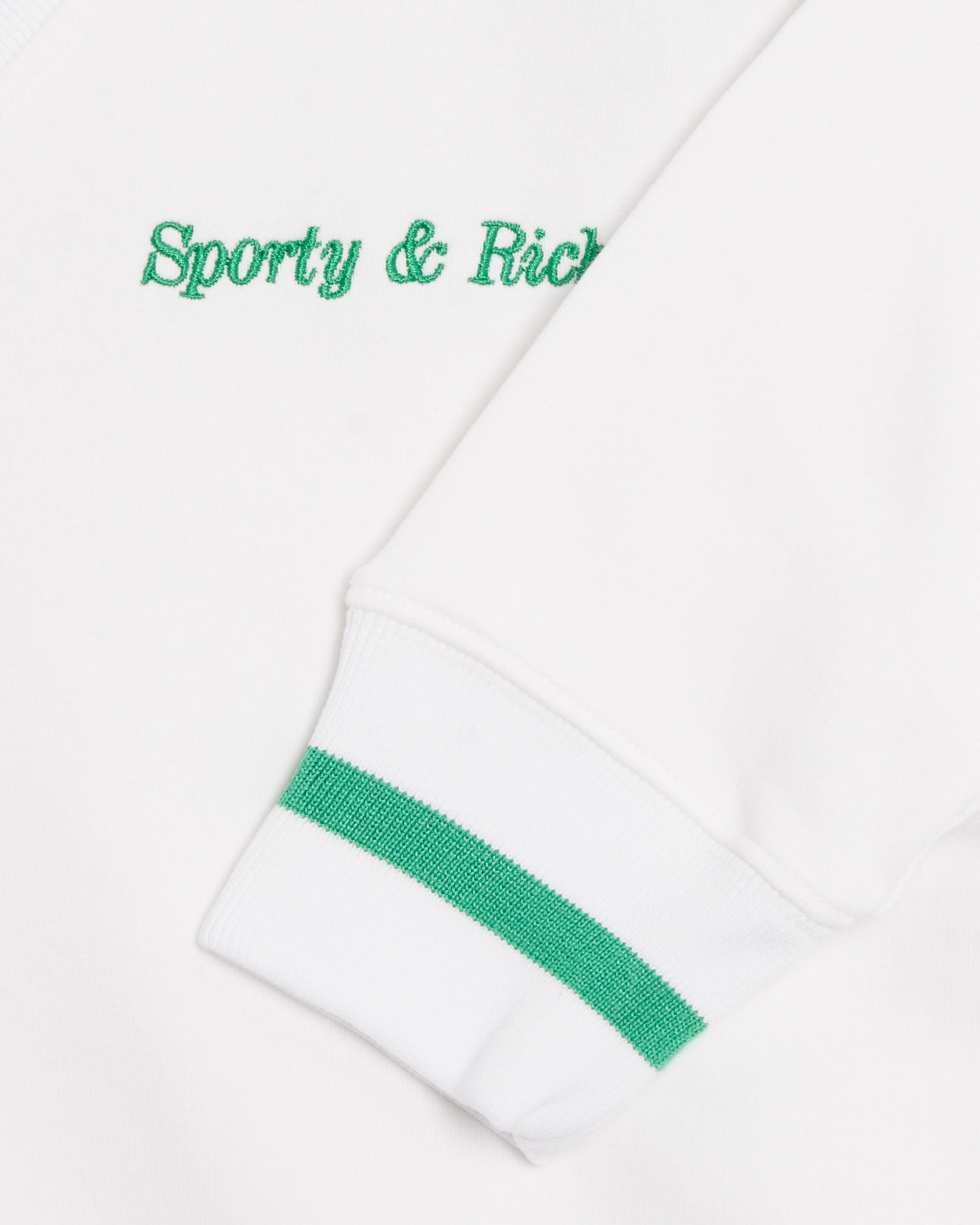 Sweaters Sporty & Rich Classic Logo Embroidered V-Neck Women's Sweater Women's Sweater - VN851WH