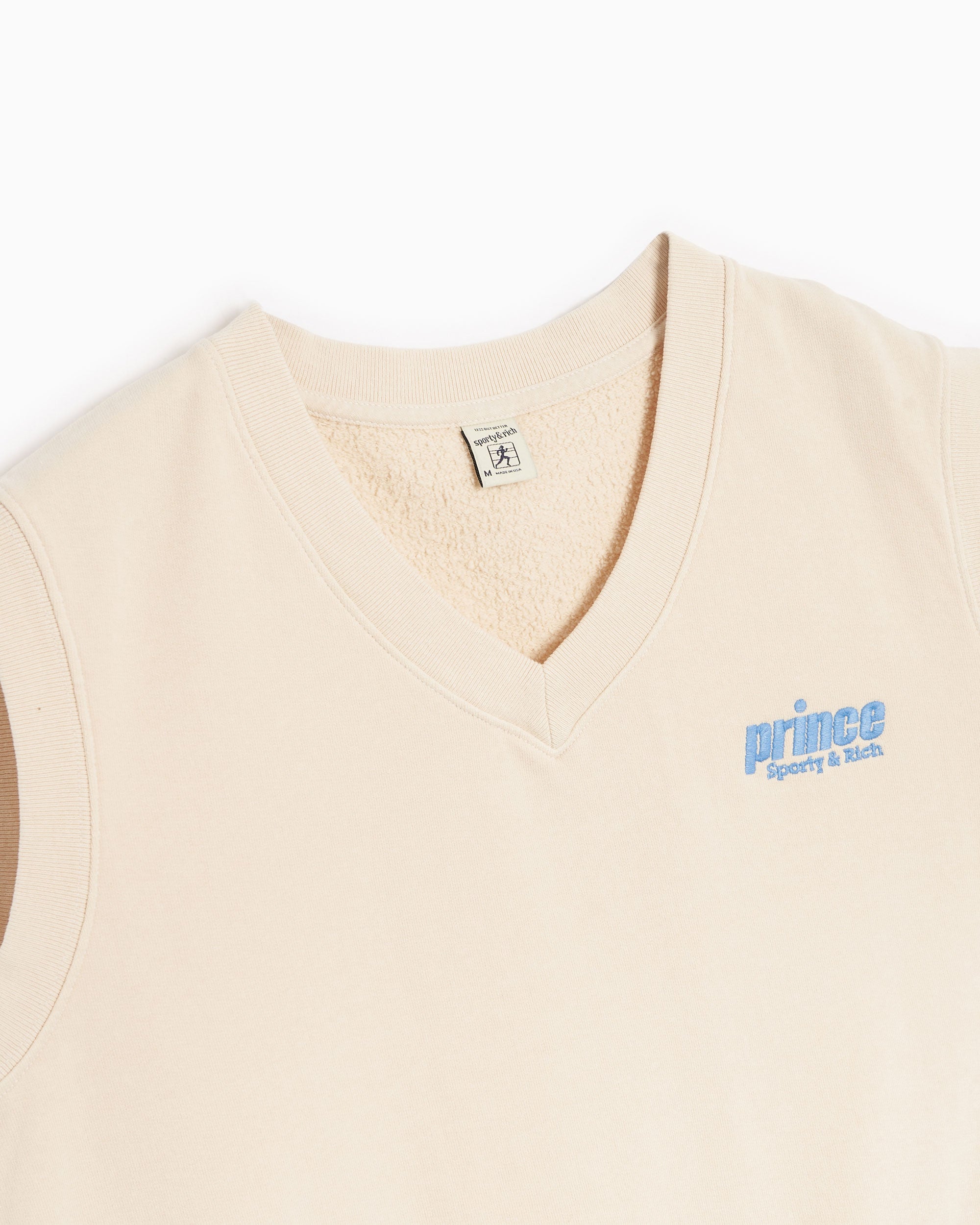 Sweaters X Prince Sporty & Rich x Prince Sporty Unisex V-Neck Vest Unisex Sweater - VN1061CR