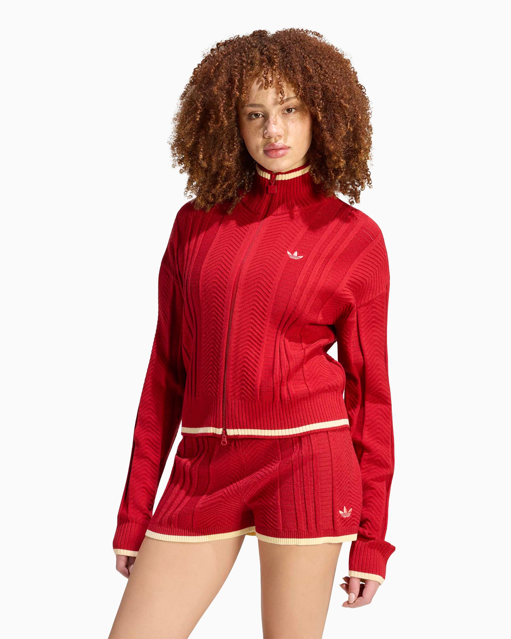 adidas Originals Cable Knit Firebird Women's Zip-Up Sweatshirt