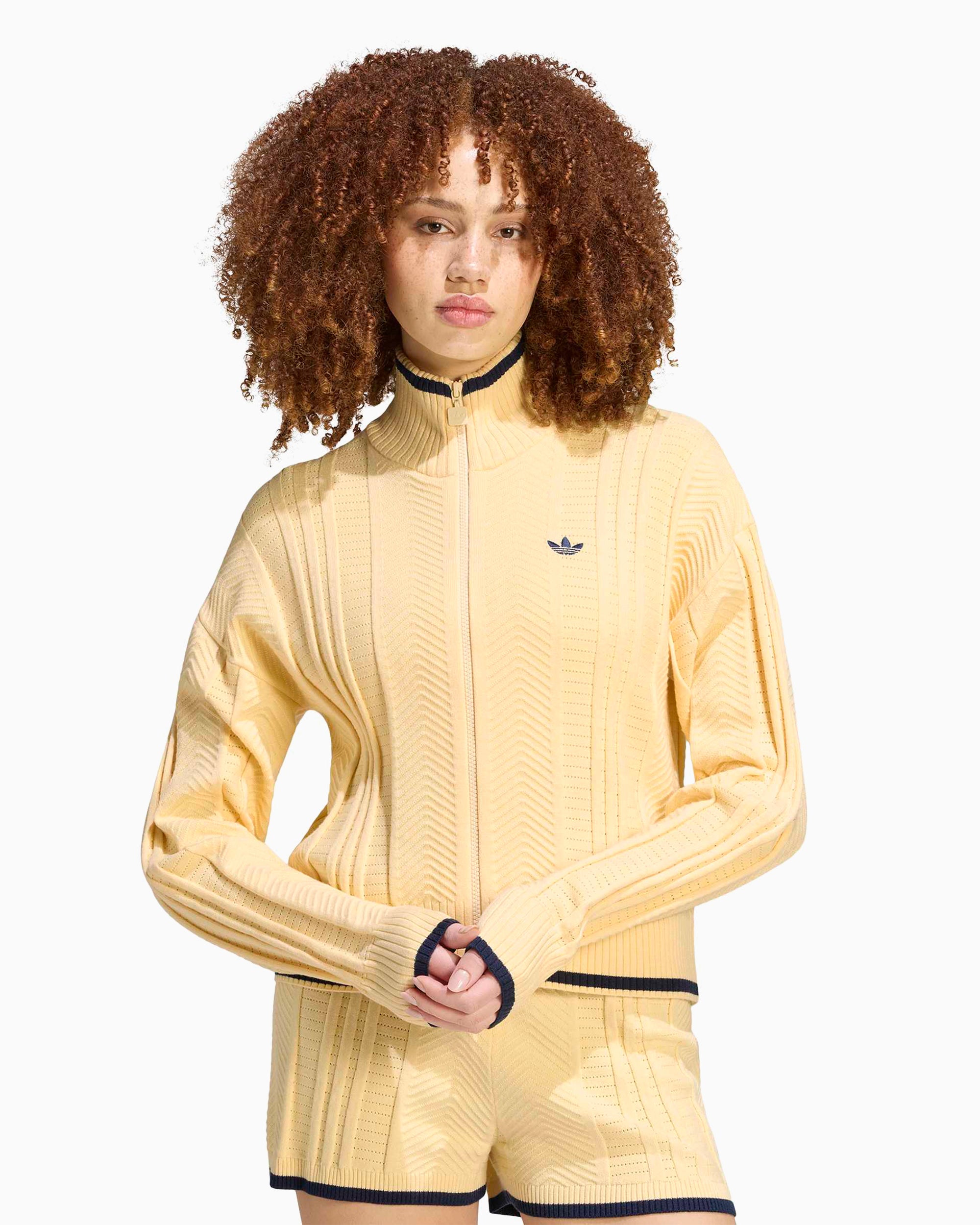 adidas Originals Cable Knit Firebird Women's Zip-Up Sweatshirt