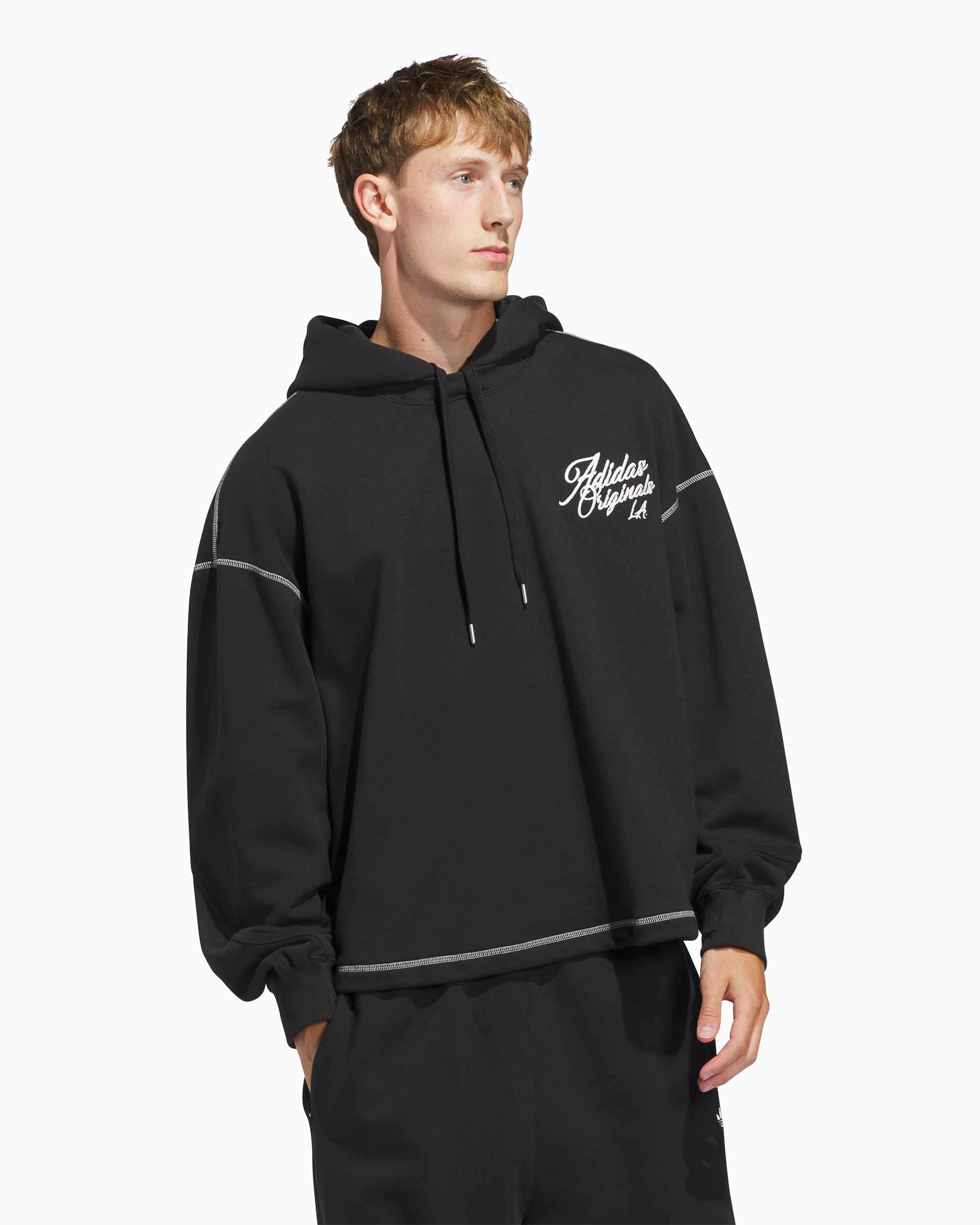 Sweatshirts adidas Originals Los Angeles Santa Monica Oversize Unisex Hoodie - JX6133
