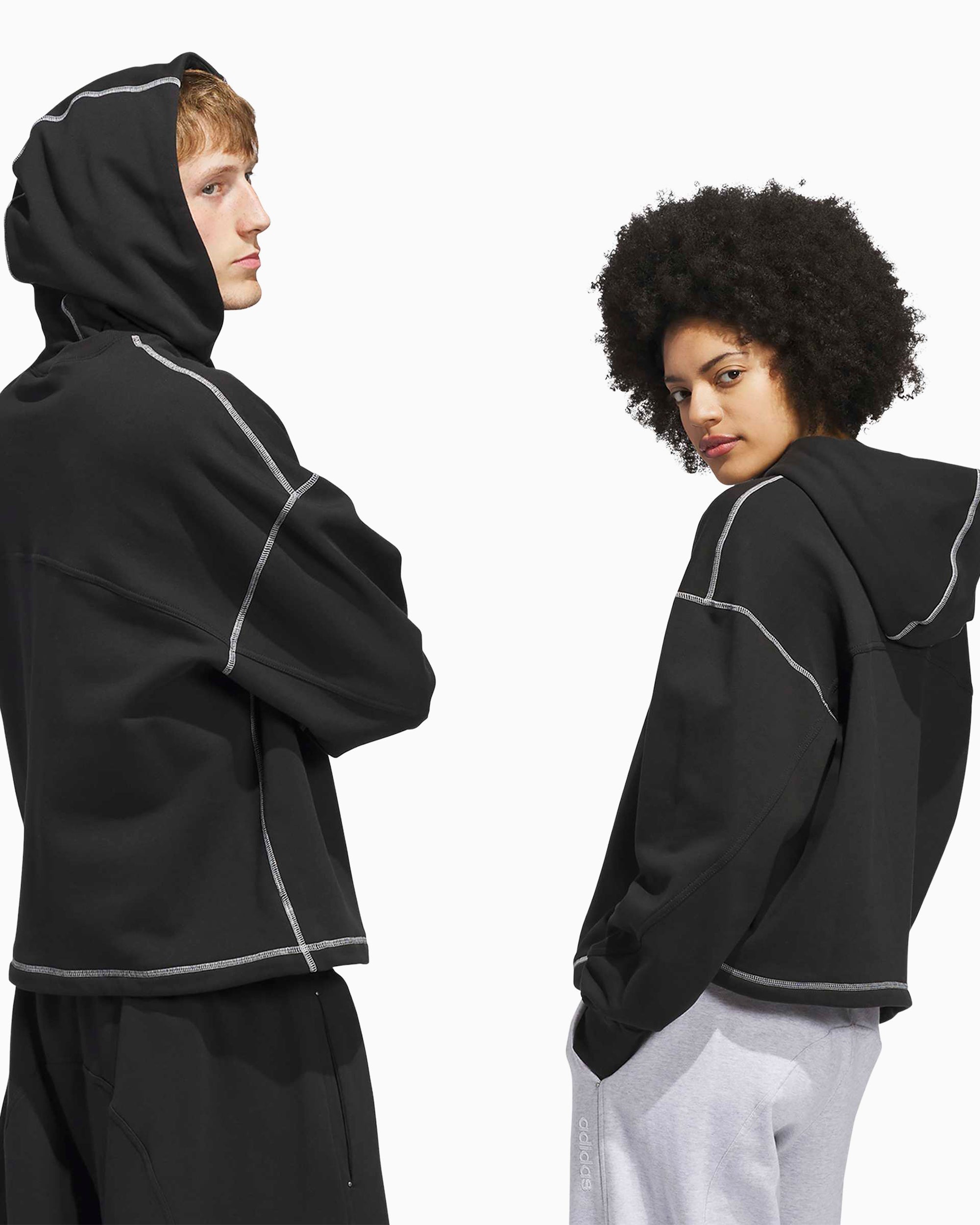 Sweatshirts adidas Originals Los Angeles Santa Monica Oversize Unisex Hoodie - JX6133
