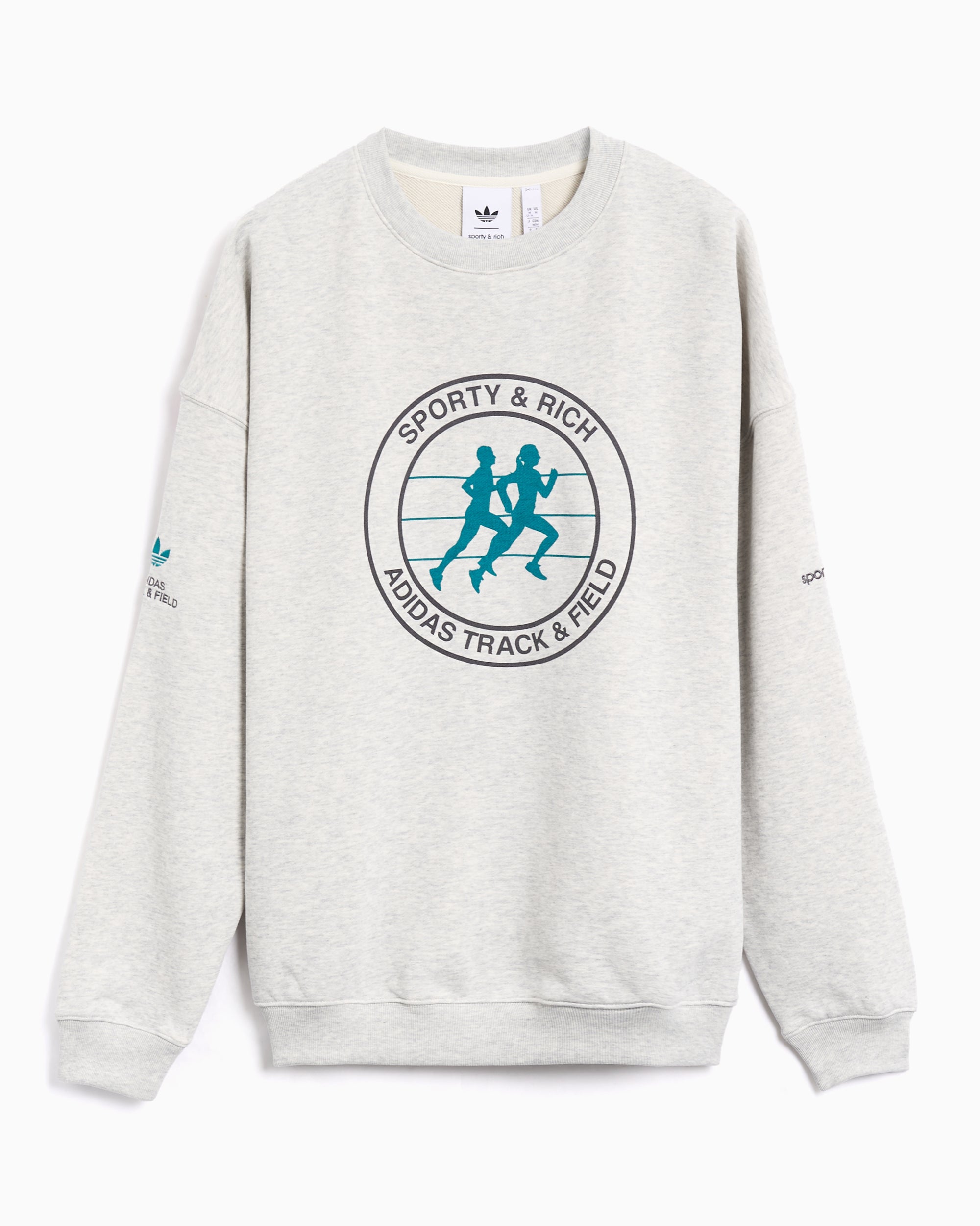 ＜Sporty&Rich＞ CREWNECK SWEAT PULLOVER Sporty & Rich - Lacoste x Sporty & Rich - Cotton sweatshirt blue