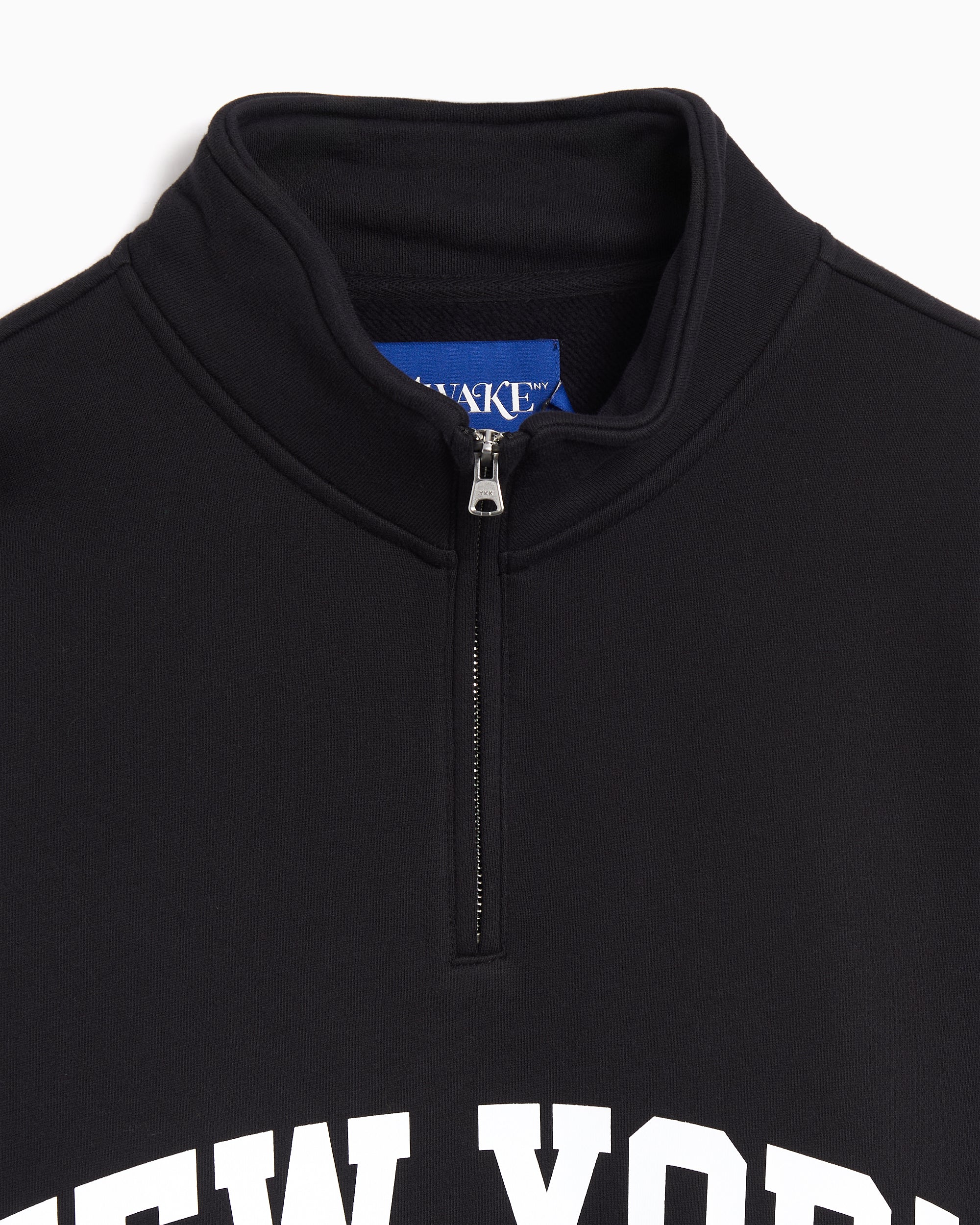 Sweatshirts Awake NY Arch Logo Men's Half Zip Sweatshirt - AWK-FW25-CN002-BLK