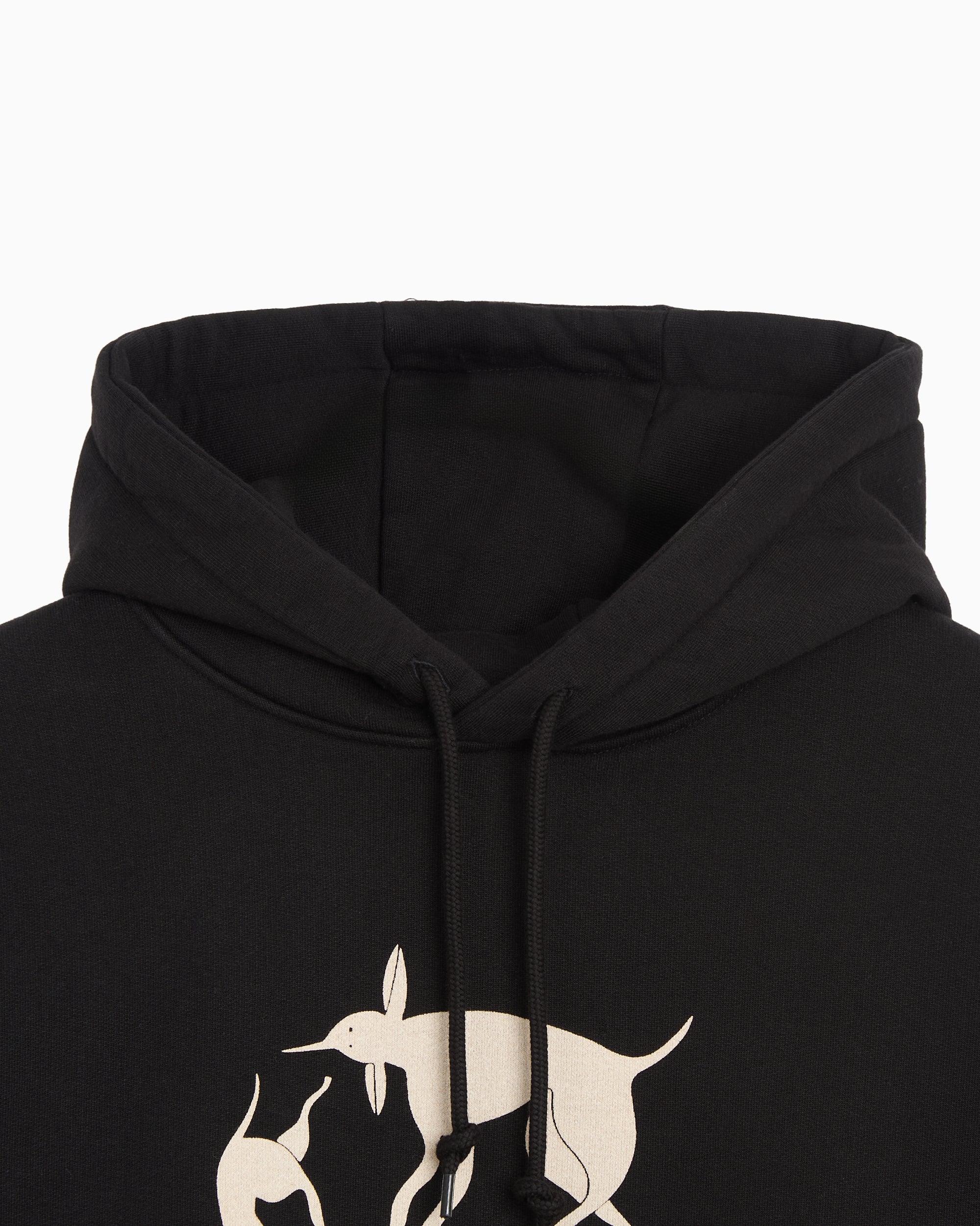 Sweatshirts by Parra Non Grand Cafe Graphic Boxy Men's Hoodie - 55230-BLACK
