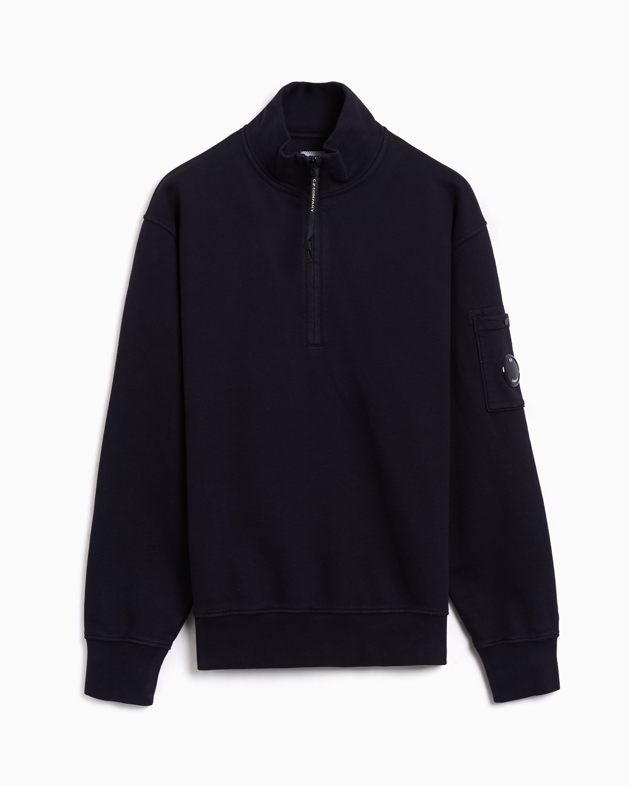 half zip sweatshirt cp company fleece jacket