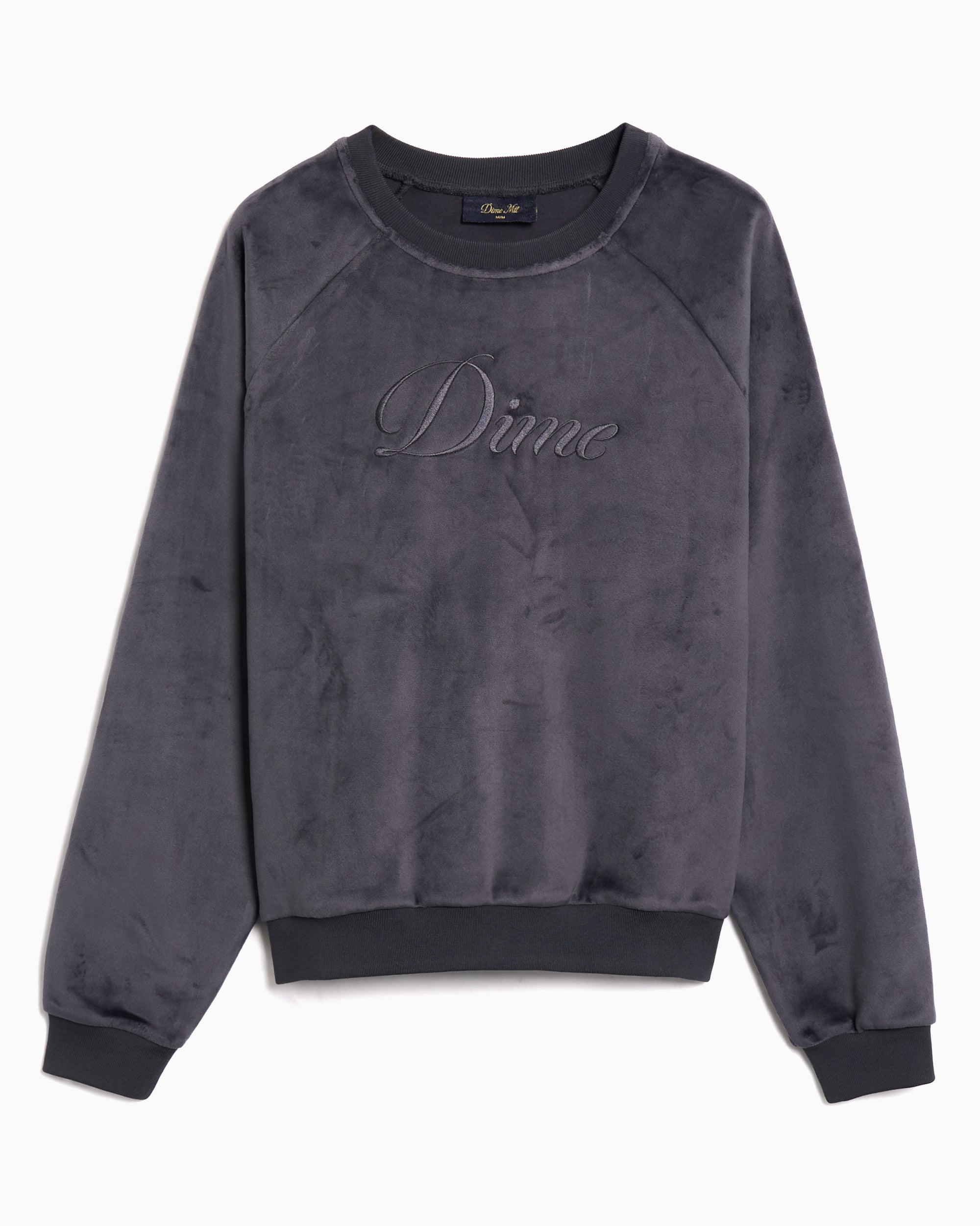 Sweatshirts Dime MTL Cursive Velvet Logo Men's Sweatshirt - DIMESP255SMO