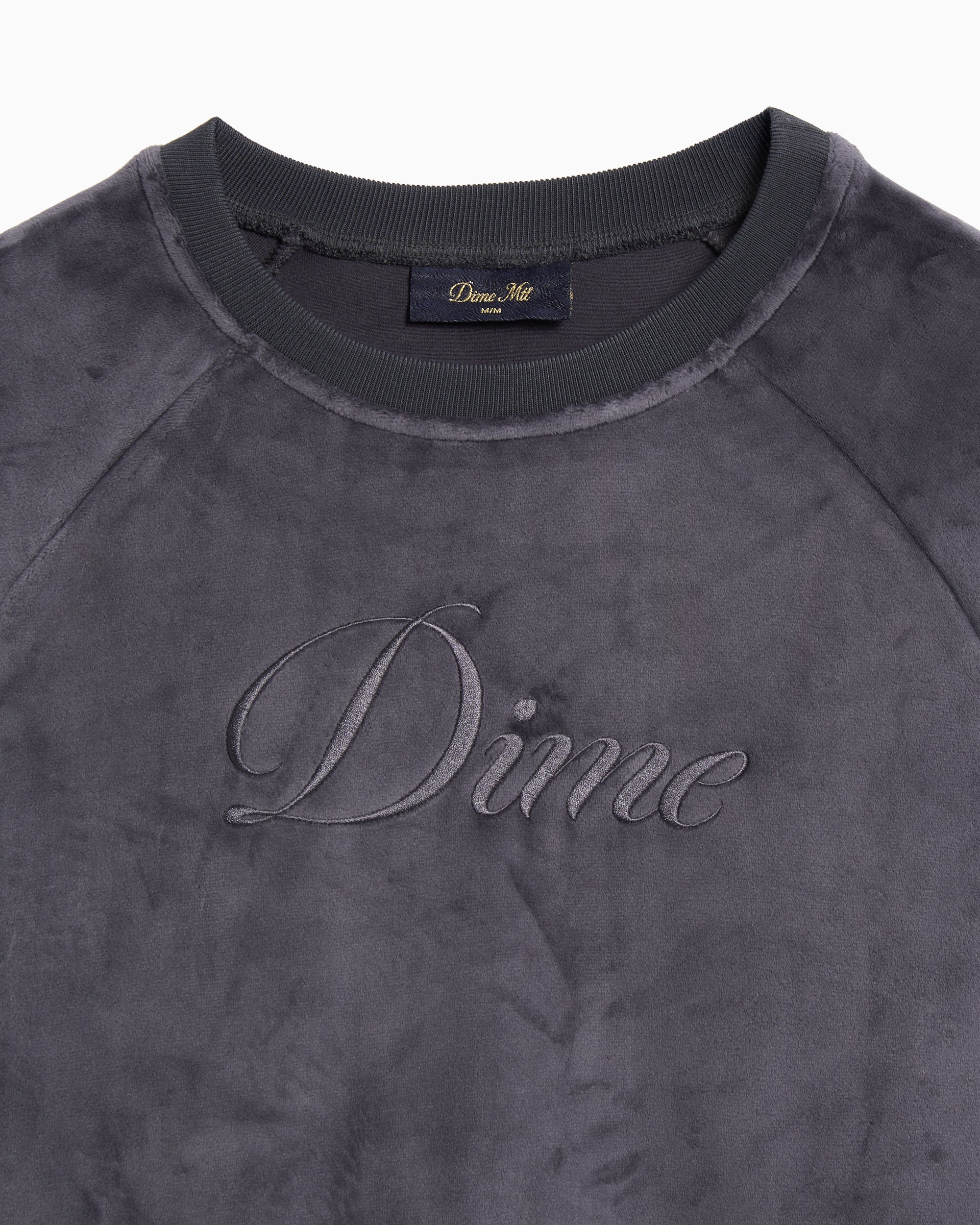 Sweatshirts Dime MTL Cursive Velvet Logo Men's Sweatshirt - DIMESP255SMO