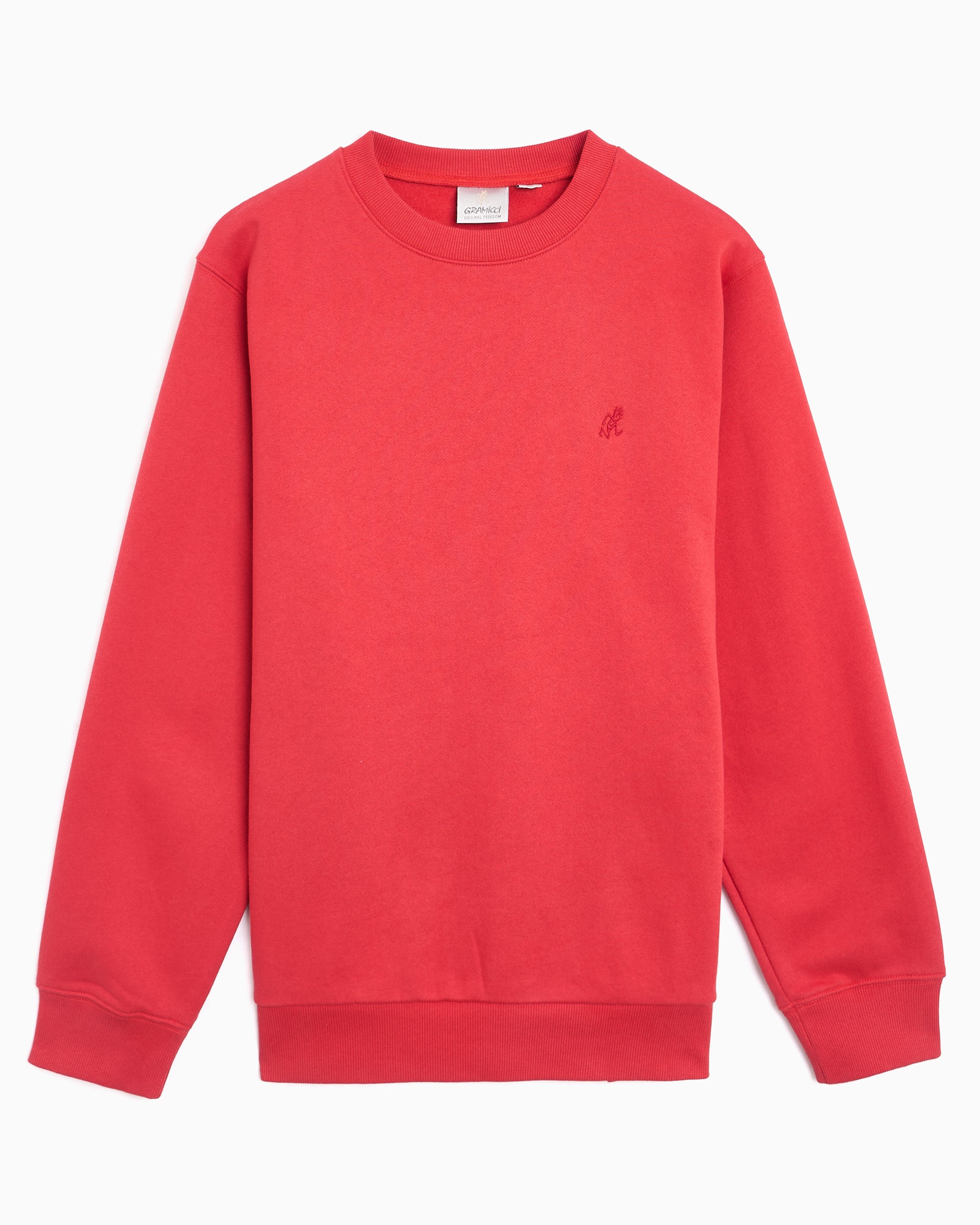Sweatshirts Gramicci One Point Logo Relaxed Men's Sweatshirt - G308-FT-CRIMSONRED