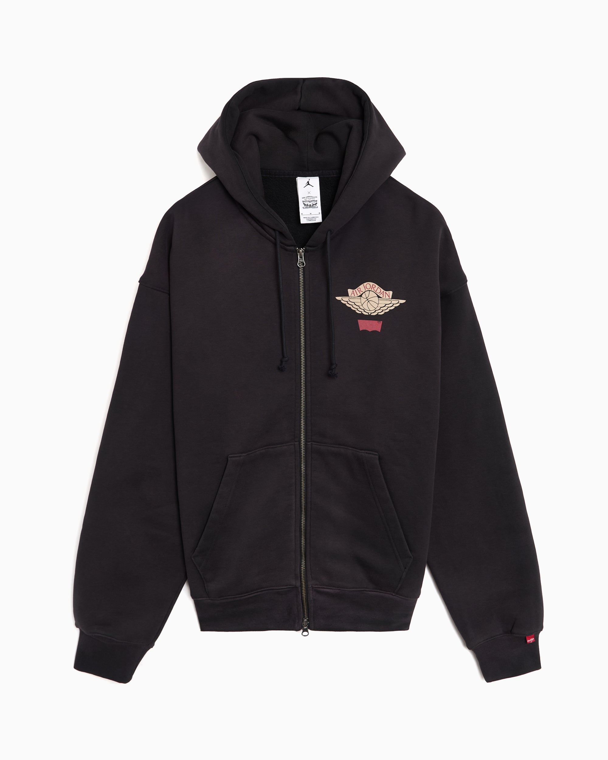 Jordan x Levi's Logo With Hood Relaxed Men's Zip-Up Sweatshirt