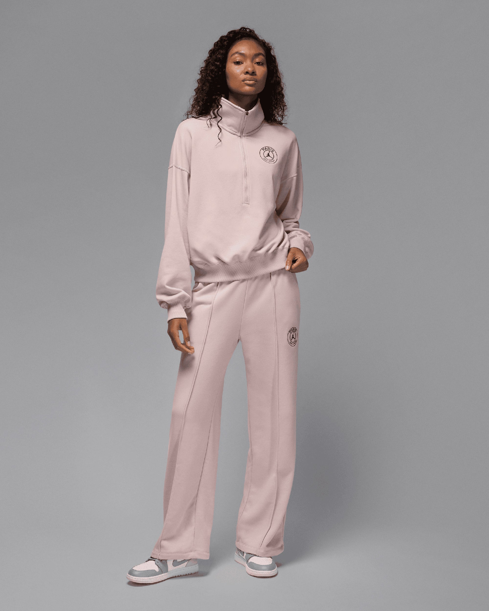 Sweatshirts Jordan x PSG Fleece Logo Women's Half Zip Sweatshirt - HV0137-627