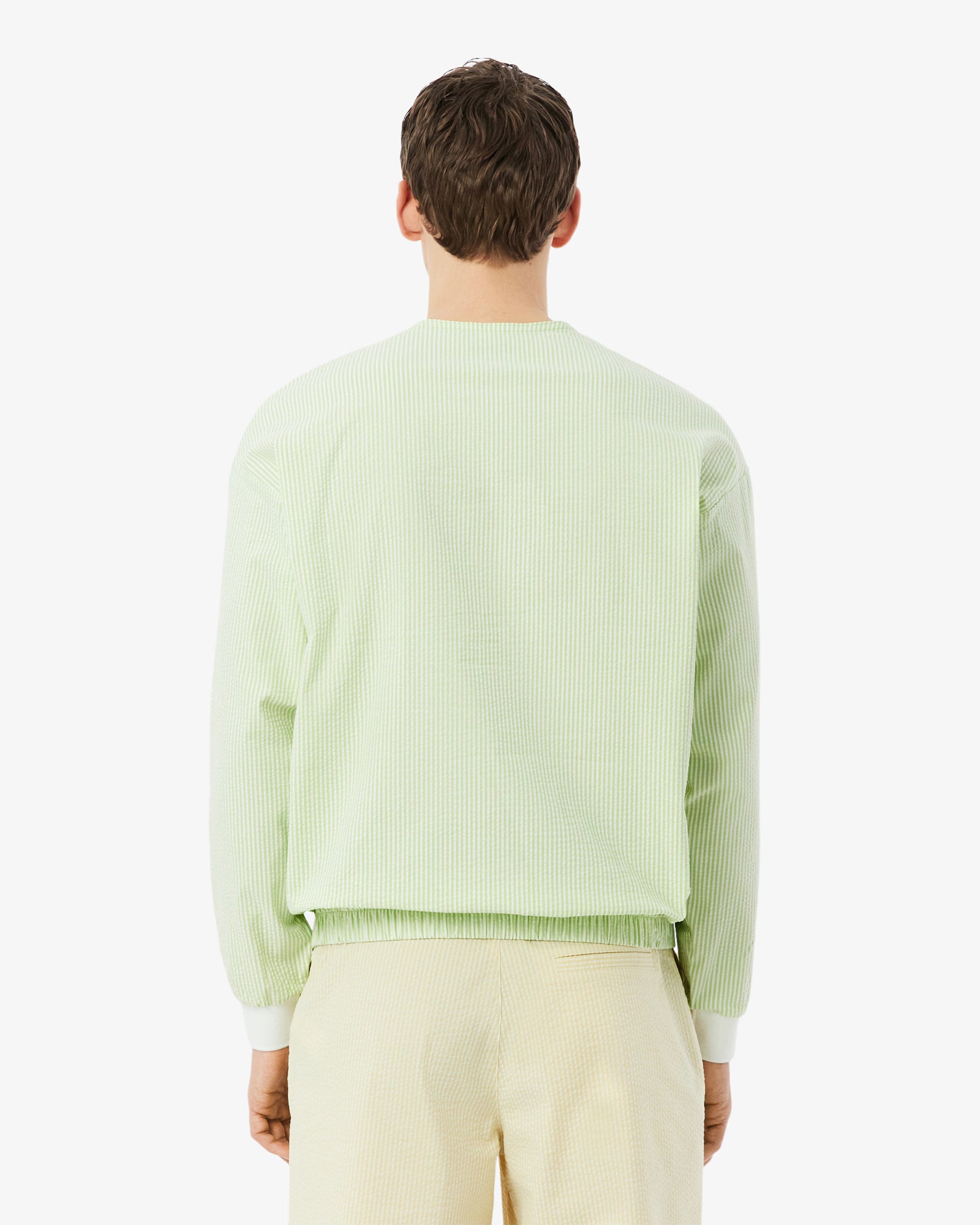 Sweatshirts Lacoste Ultra Dry Striped Relaxed Men's Sweatshirt - BH0111-00-3IG