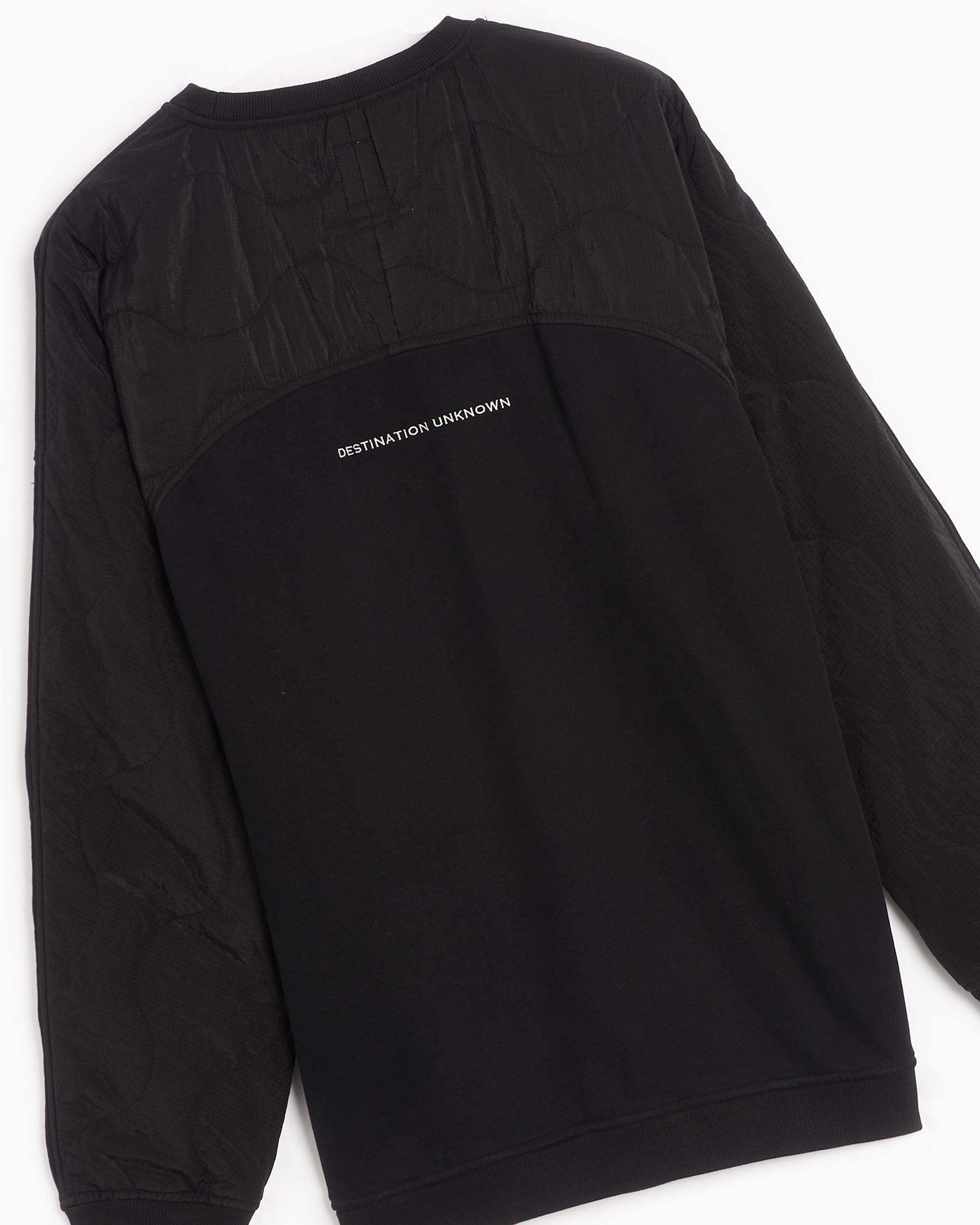 Sweatshirts Liberaiders® Liberaiders® Men's Fleece Quilted Sweatshirt Men's Sweatshirt - 753042303-BLACK
