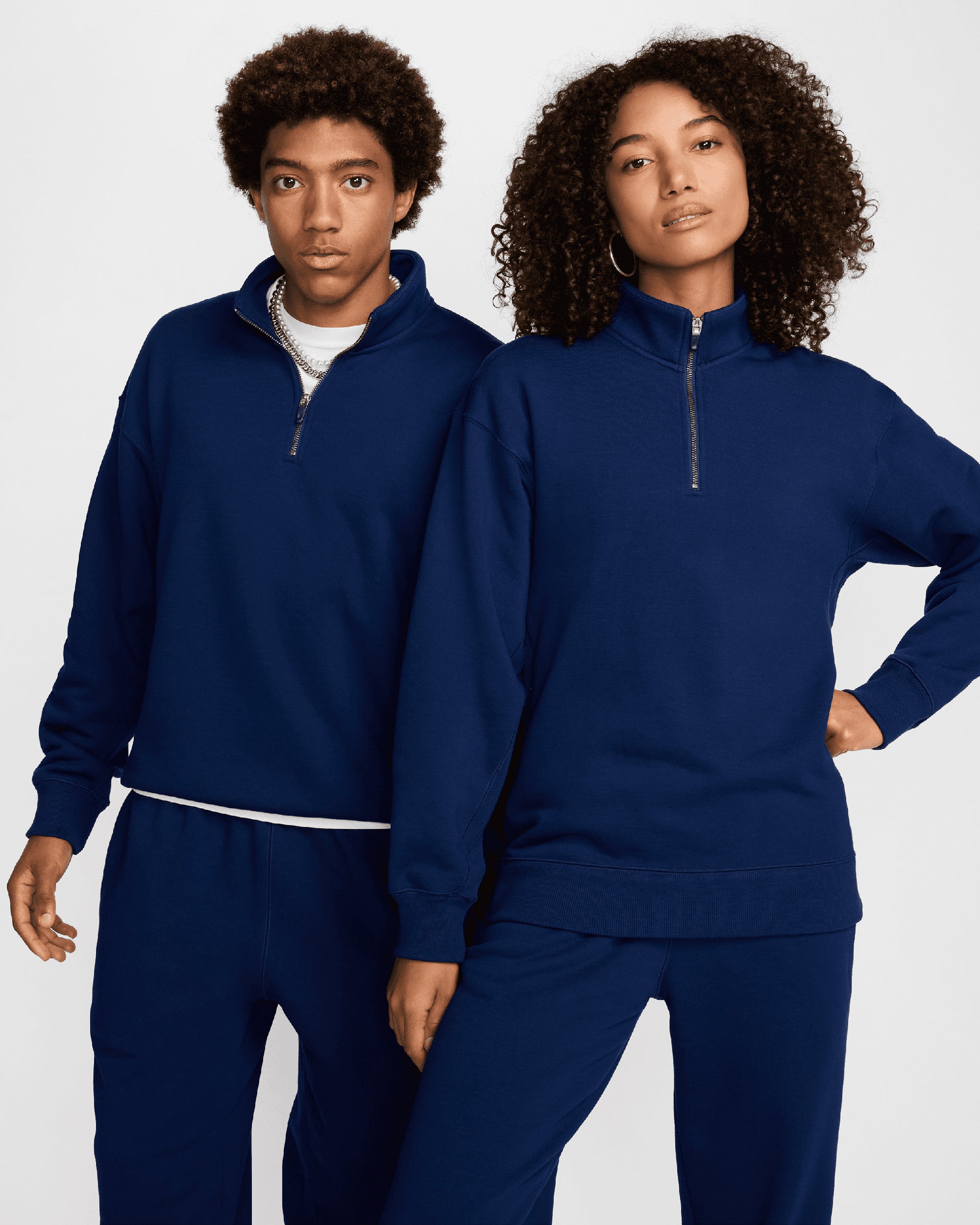 Sweatshirts Nike Unisex Wool Classics Quarter Zip Sweatshirt Unisex Half Zip Sweatshirt - FV4891-492