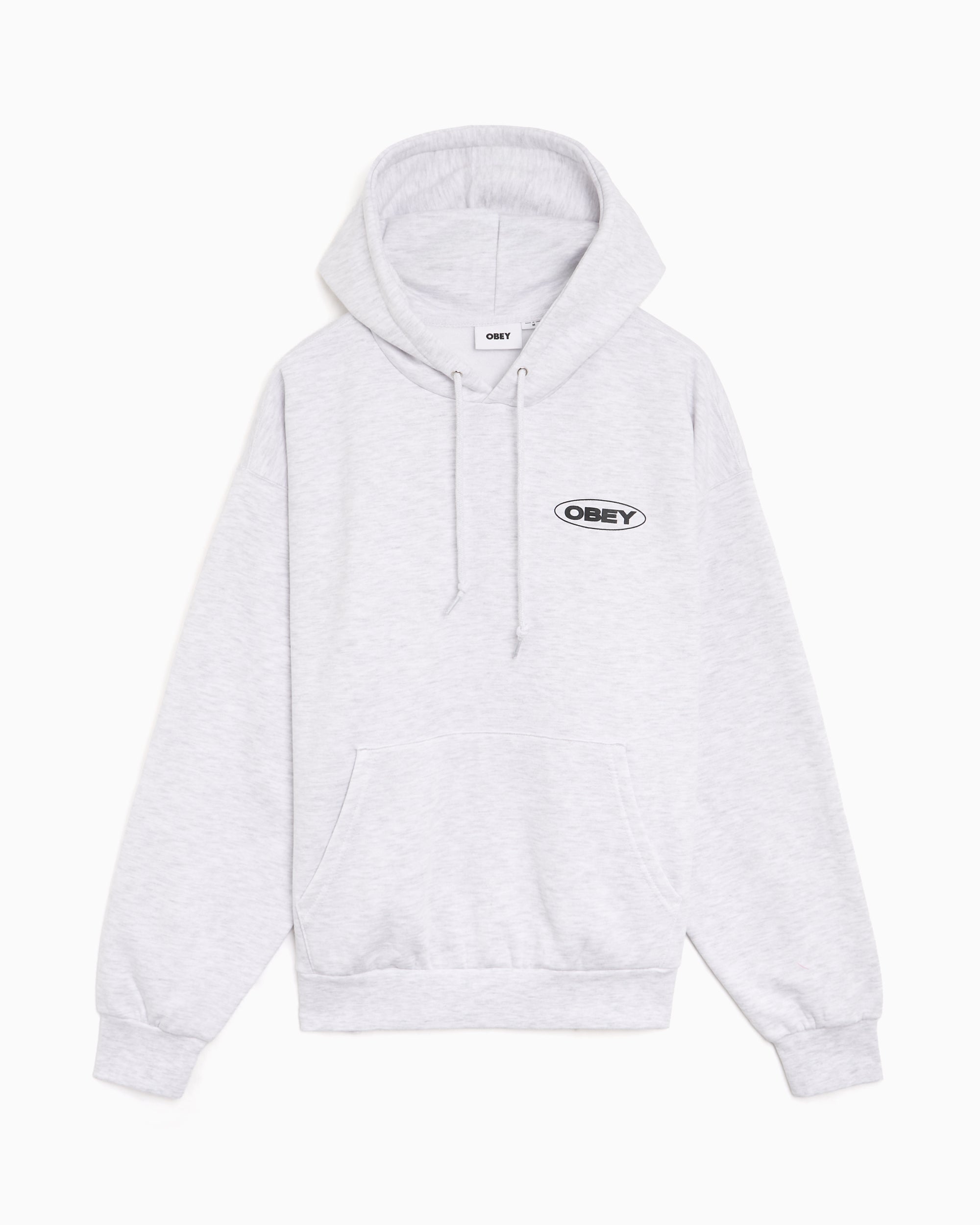 Sweatshirts OBEY Clothing Oval Cities Graphic Relaxed Men's Hoodie - 112470273-AGRY