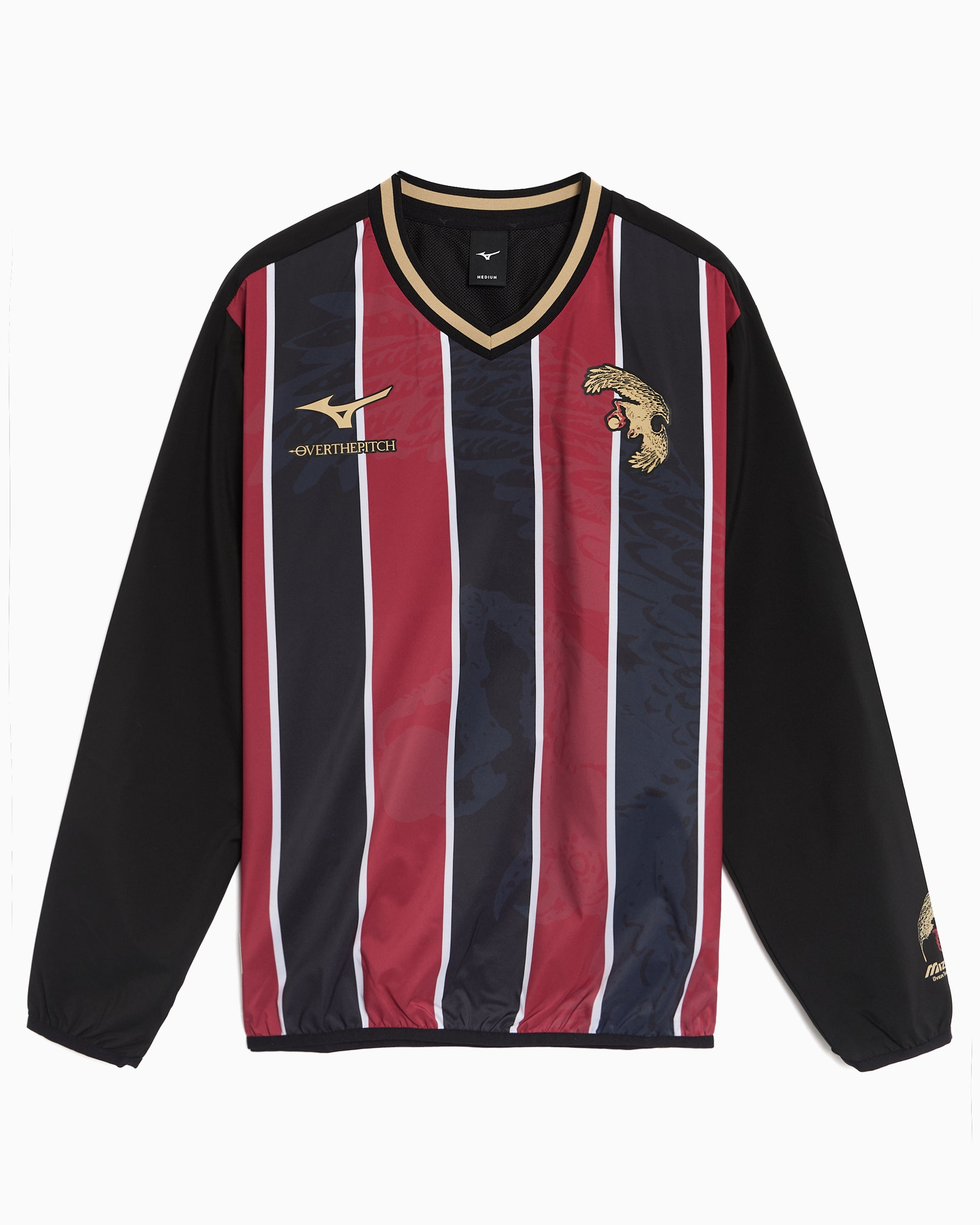 OVER THE PITCH x Mizuno Piste Striped Men's Sweatshirt