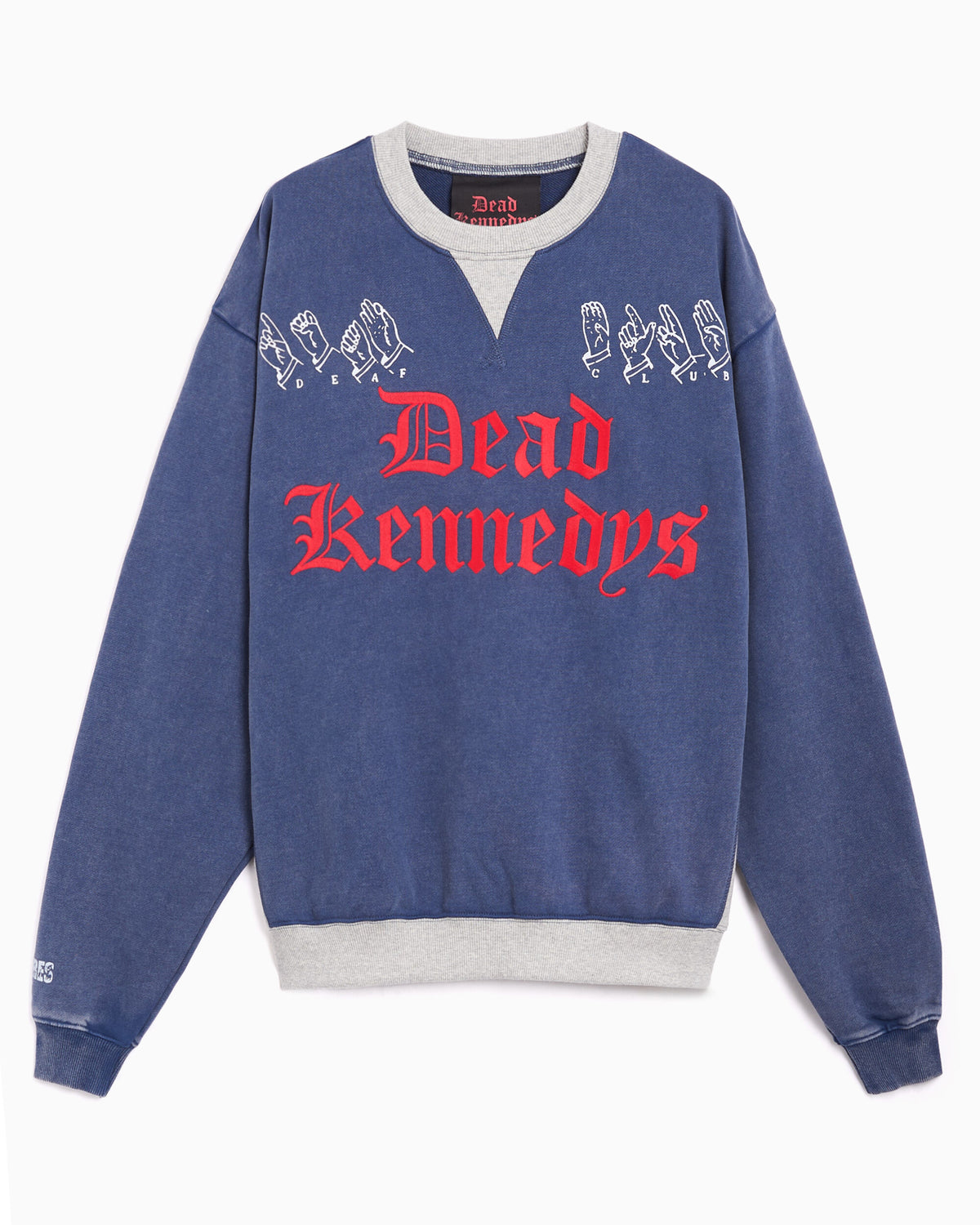 Sweatshirts Pleasures x Dead Kennedys Deaf Club Graphic Men's Sweatshirt - P26FDK001-NAVY
