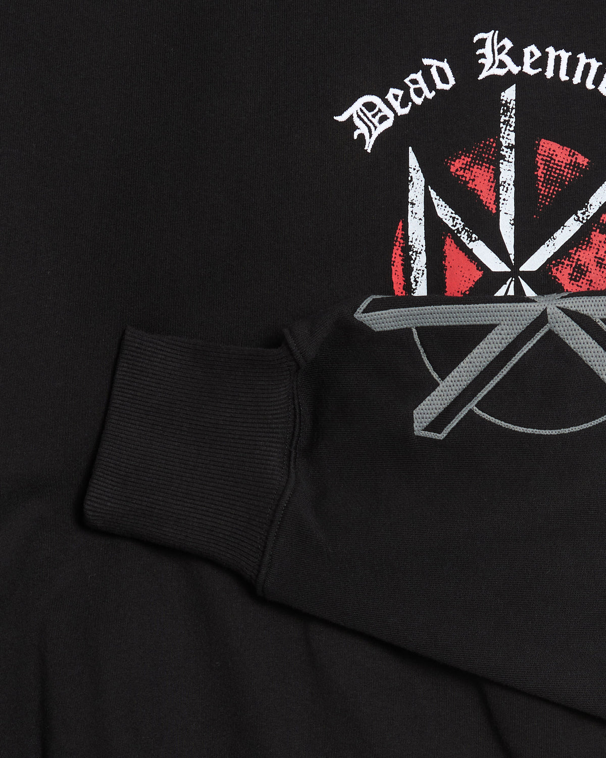 Sweatshirts Pleasures x Dead Kennedys Layered Graphic Relaxed Men's Hoodie - P26FDK002-BLACK
