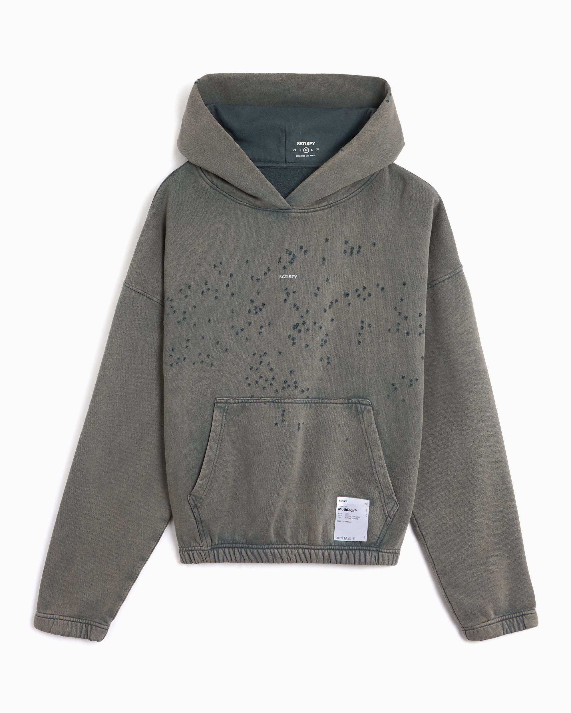 Sweatshirts SATISFY MothTech™ Logo Boxy Men's Hoodie - 11097-01A02