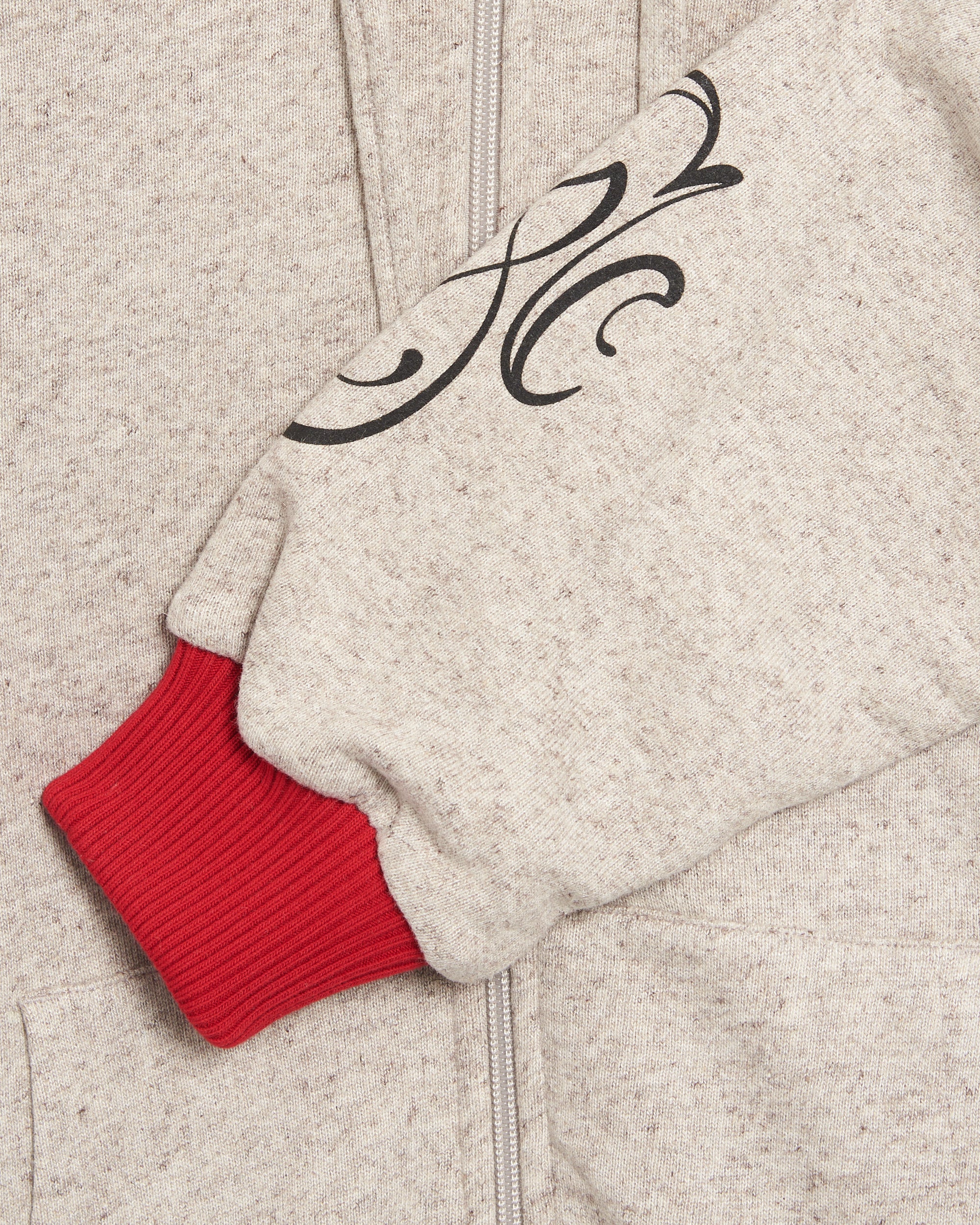 Sweatshirts Stockholm (Surfboard) Club Melange Men's Zip Hoodie Men's Zip-Up Sweatshirt - U1000134-Grey Melange