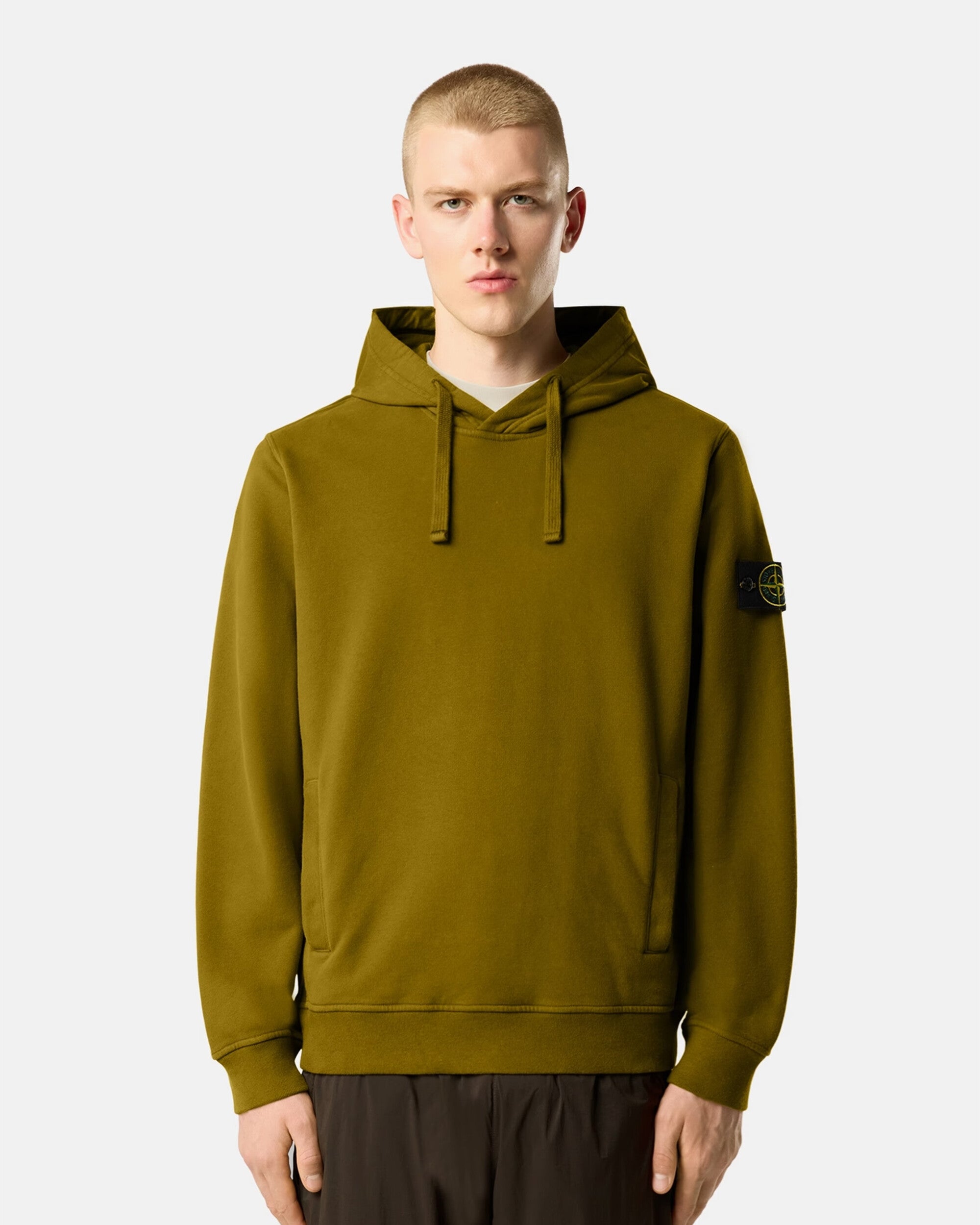 Sweatshirts Stone Island Brushed Fleece Men's Hoodie - L2S156100048-V005R