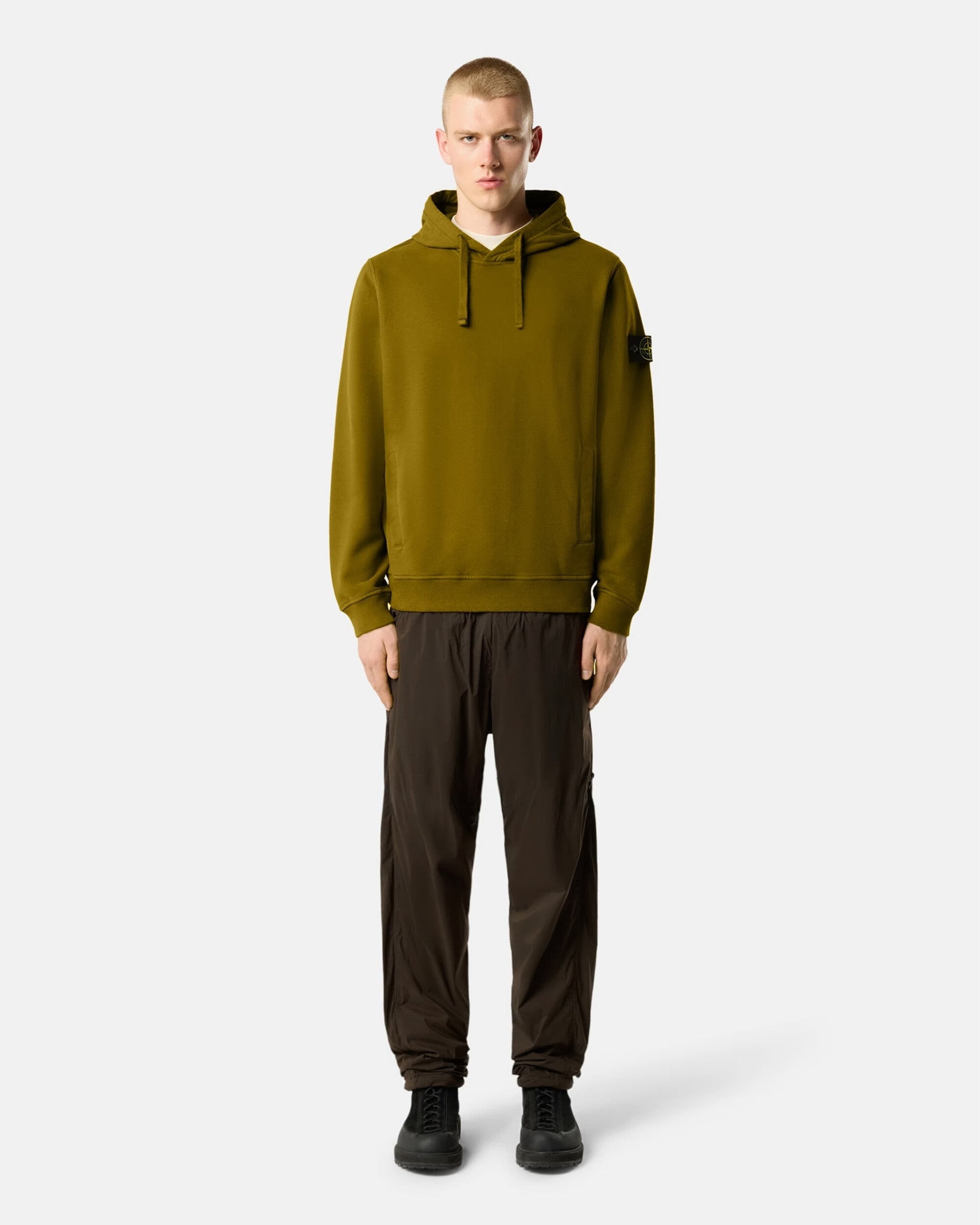 Sweatshirts Stone Island Brushed Fleece Men's Hoodie - L2S156100048-V005R