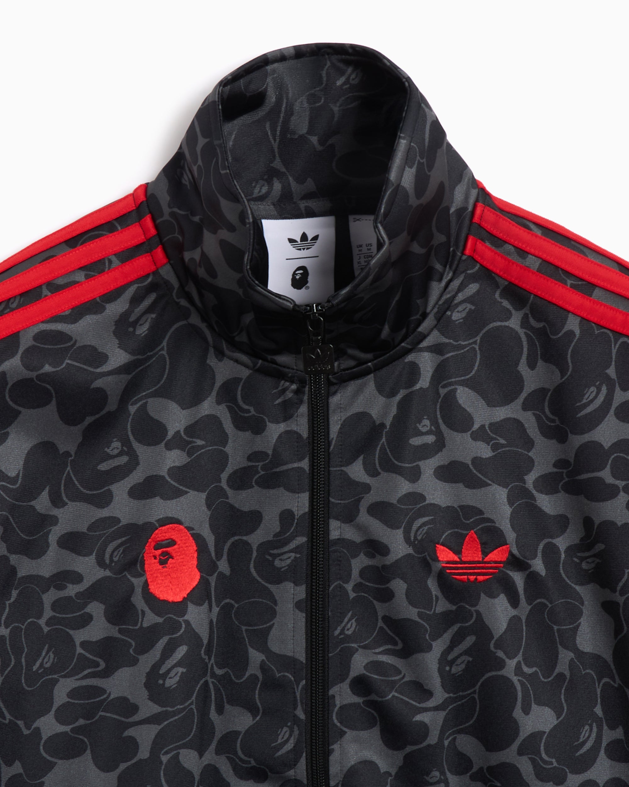 Sweatshirts X BAPE adidas Originals x BAPE Football Men's Track Jacket Relaxed Men's Zip-Up Sweatshirt - JN7117