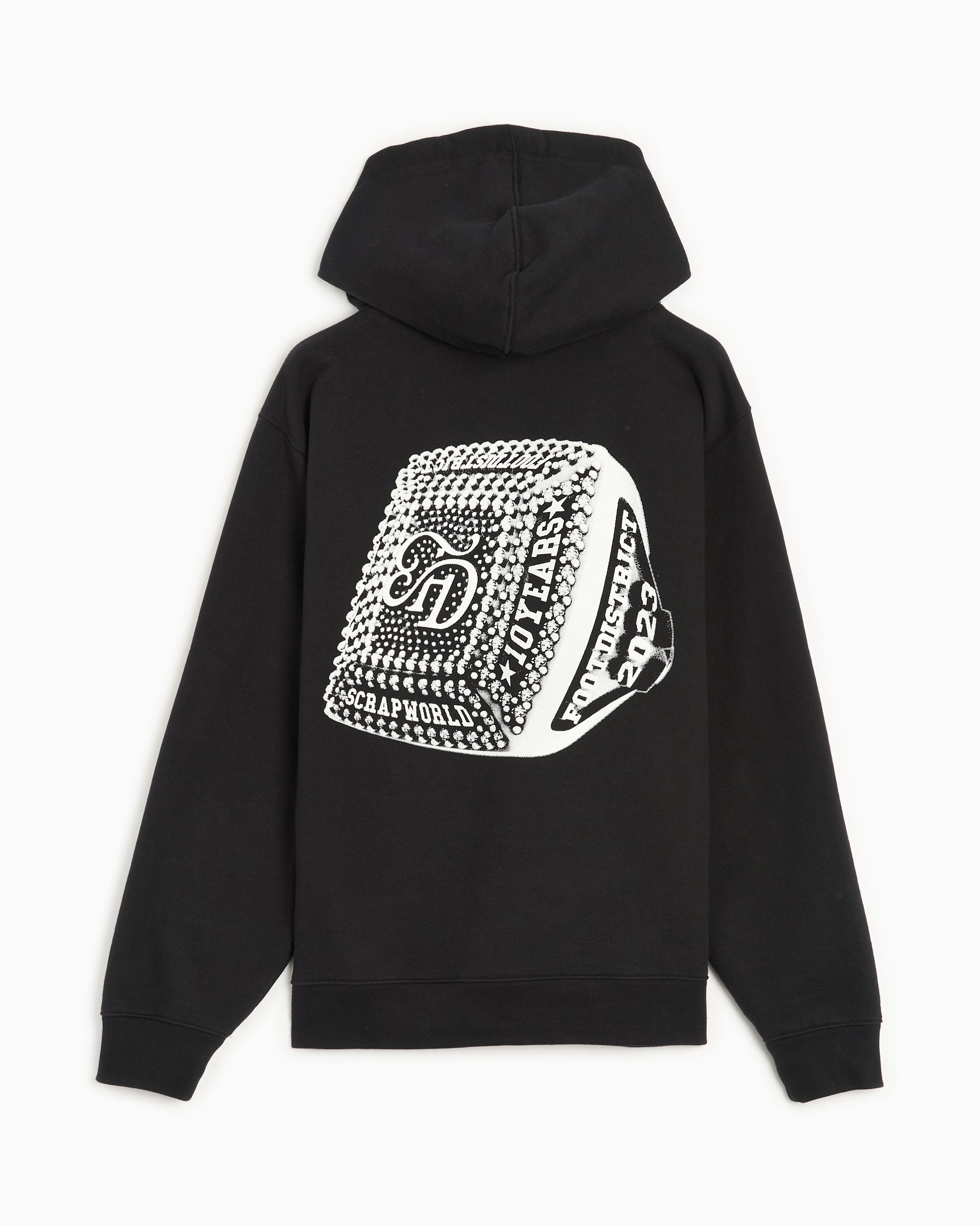 Sweatshirts X ScrapWorld FOOTDISTRICT x ScrapWorld Ring Unisex Hoodie Unisex Hoodie - FDSWHRING-BLACK