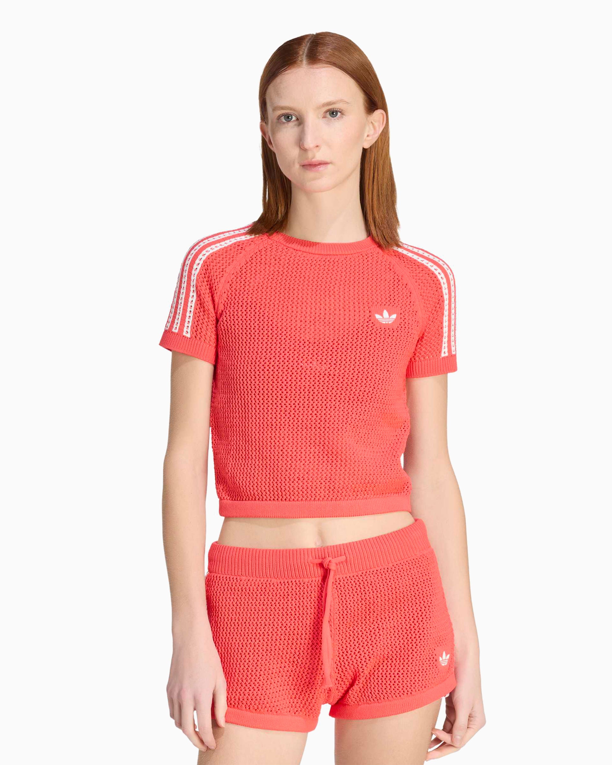 adidas Originals Cali Crochet Crop Women's T-Shirt