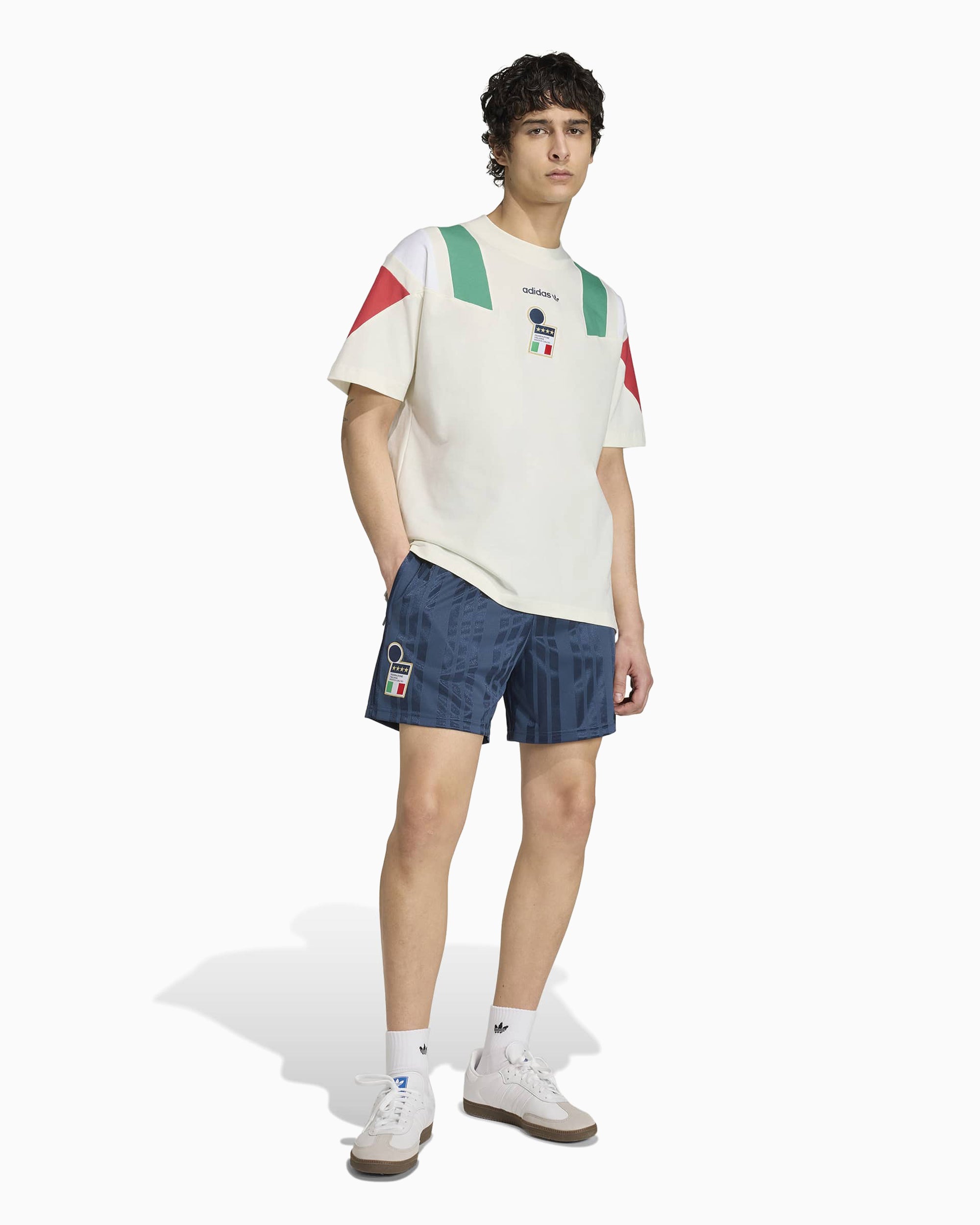 T-Shirts adidas Originals EQT Italia Football Logo Relaxed Men's T-Shirt - KG2597