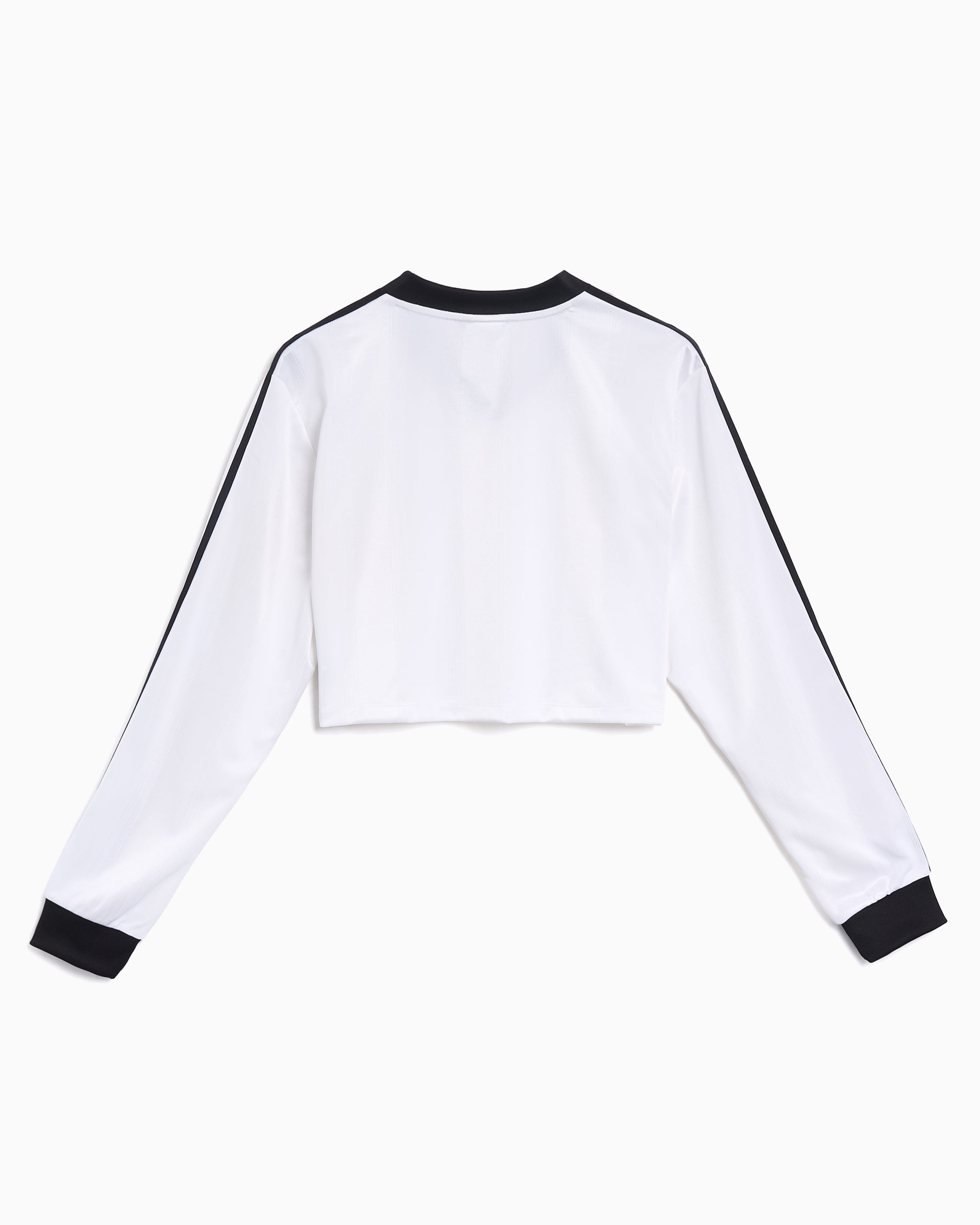 T-Shirts adidas Originals Jacquard Long-Sleeved Crop Women's T-Shirt - JV9740