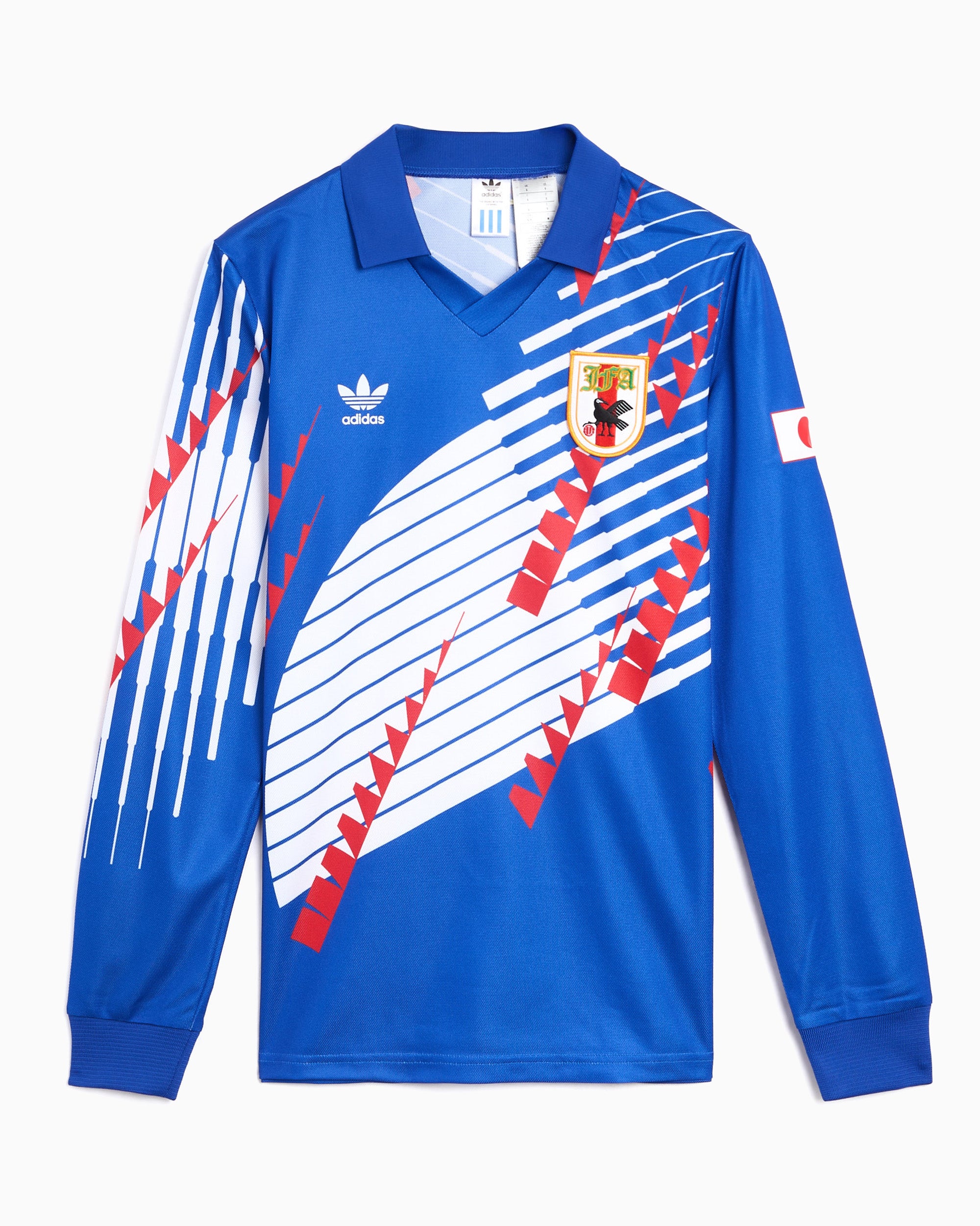 T-Shirts adidas Originals Japan 1993 Football First Kit Long-Sleeved Relaxed Men's Jersey T-Shirt - KT0827
