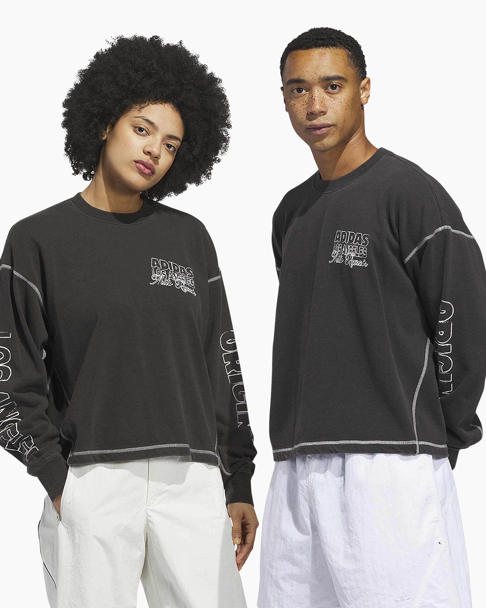 T-Shirts adidas Originals Wilshire Los Angeles Long-Sleeved Unisex T-Shirt - JX6140