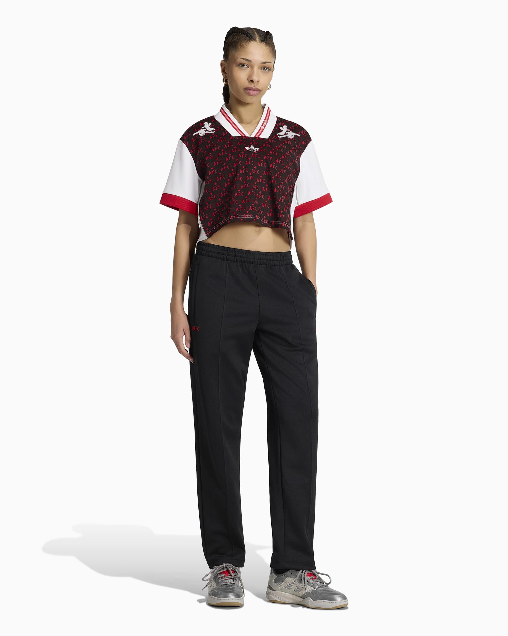 T-Shirts adidas Originals x Arsenal FC x Places+Faces 25/26 Logo Crop Women's Jersey T-Shirt - KC1214