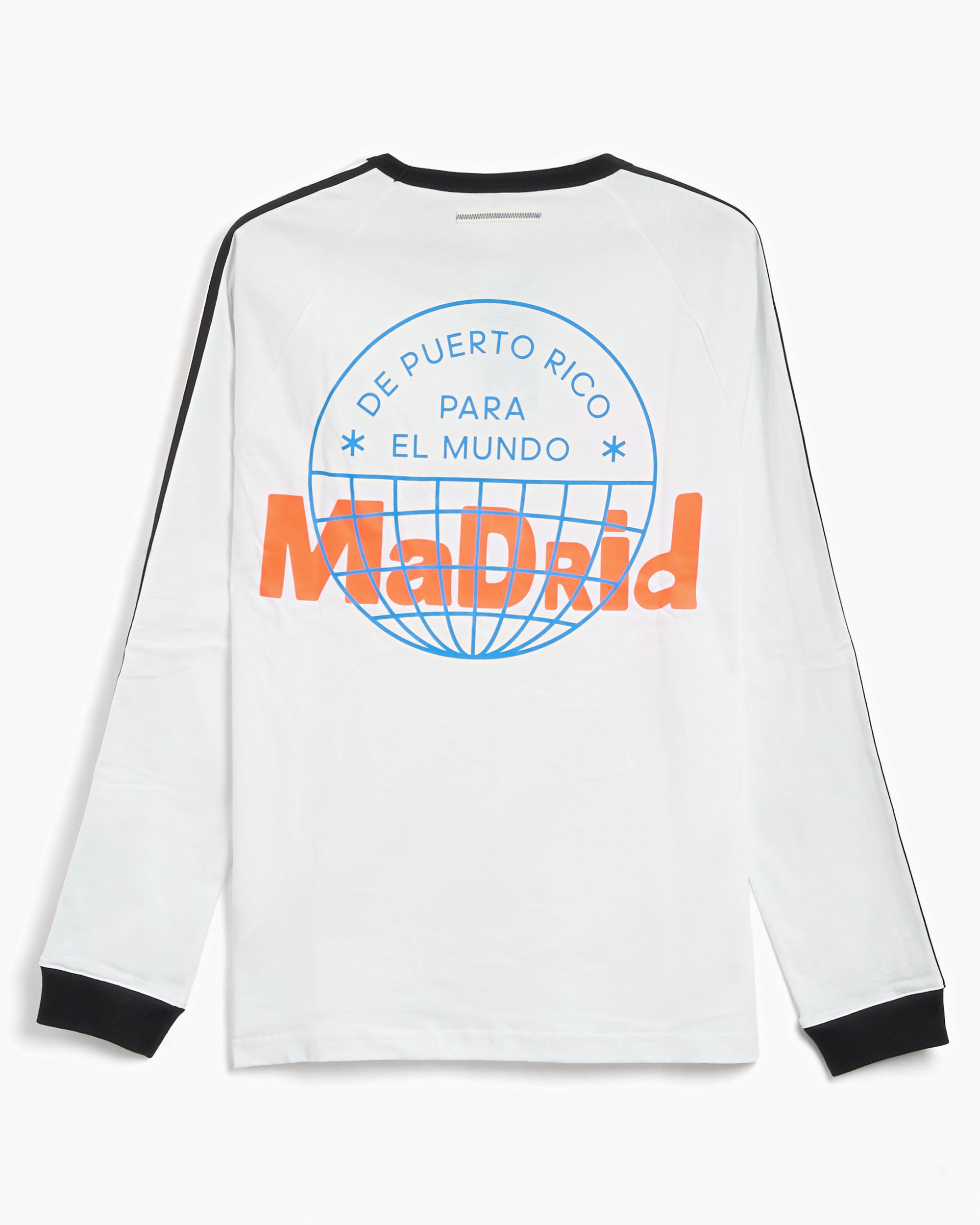 T-Shirts adidas Originals x Bad Bunny DTmF Tour Merch "Madrid" Long-Sleeved Relaxed Men's T-Shirt - LH0425
