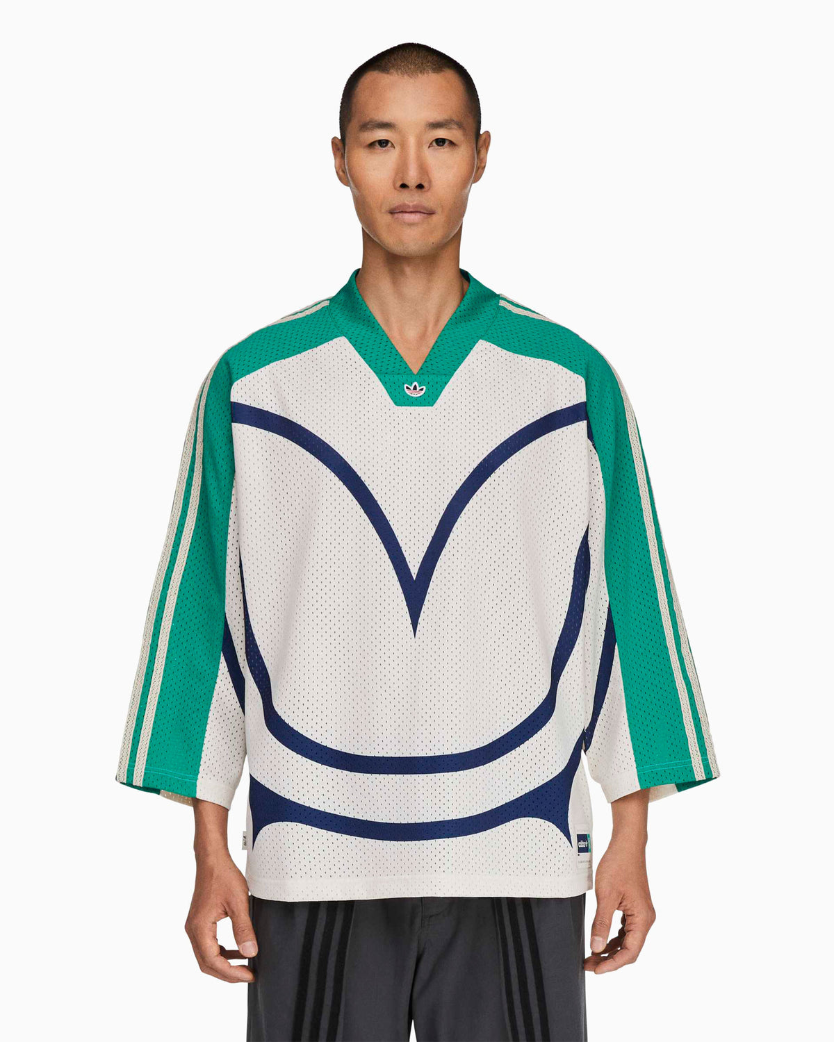 T-Shirts adidas Originals x CLOT Hockey Graphic Half-Sleeved Relaxed Unisex Jersey T-Shirt - KG4280
