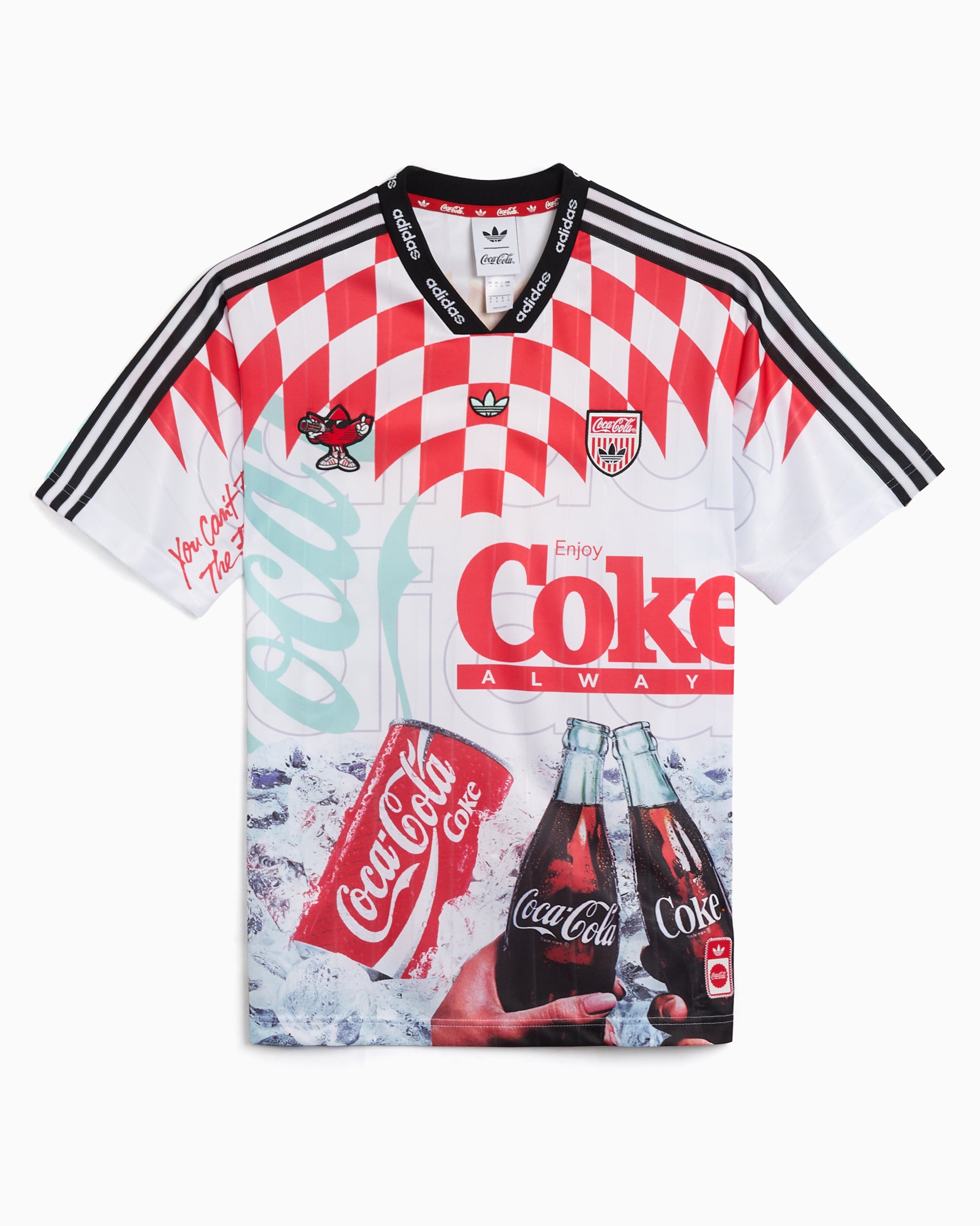T-Shirts adidas Originals x Coca-Cola Classic Sport Mash-Up Graphic Relaxed Men's Jersey T-Shirt - KY2106