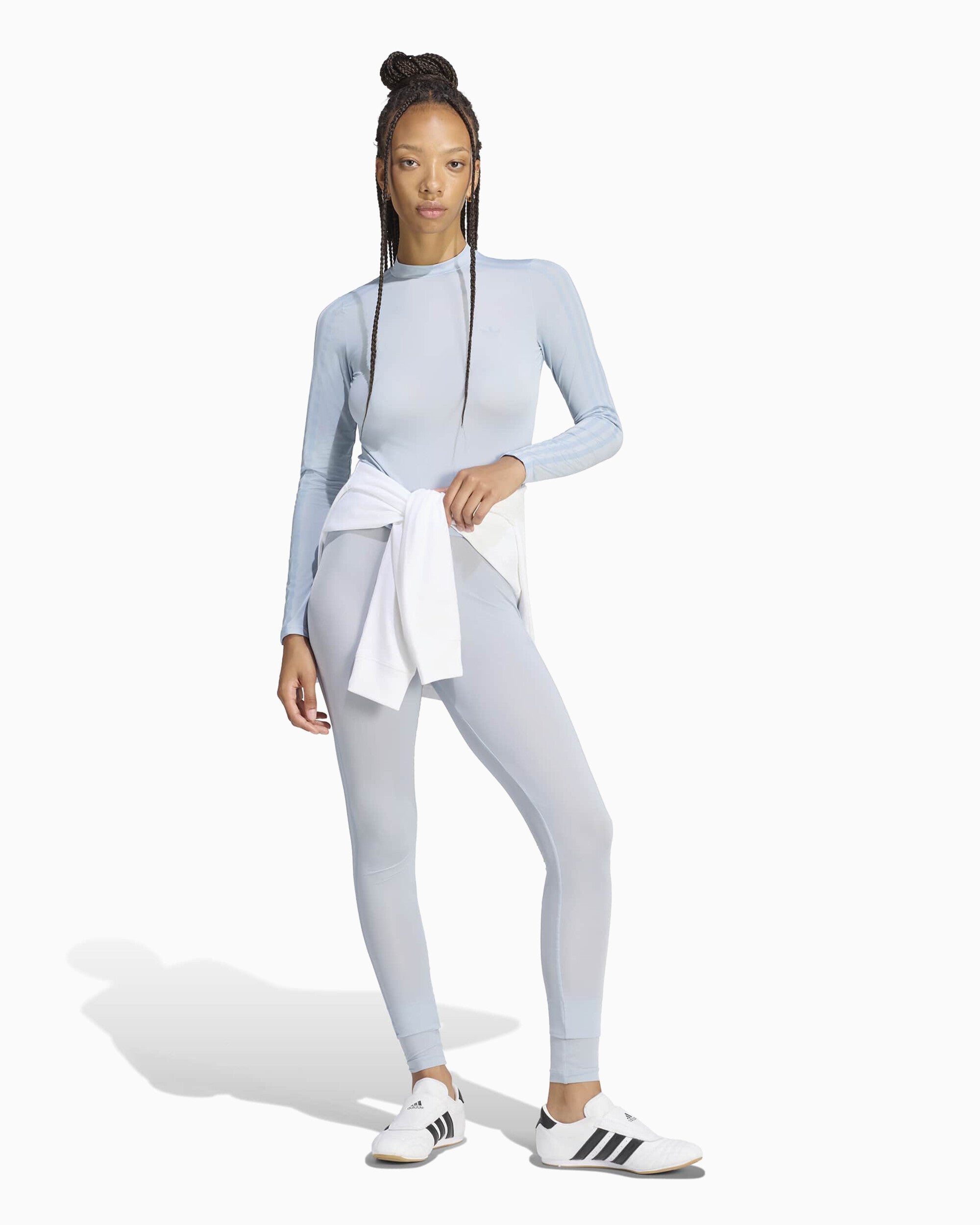 T-Shirts adidas Originals x JENNIE Adiluna Season 2 Long-Sleeved Slim Women's T-Shirt - LD4970
