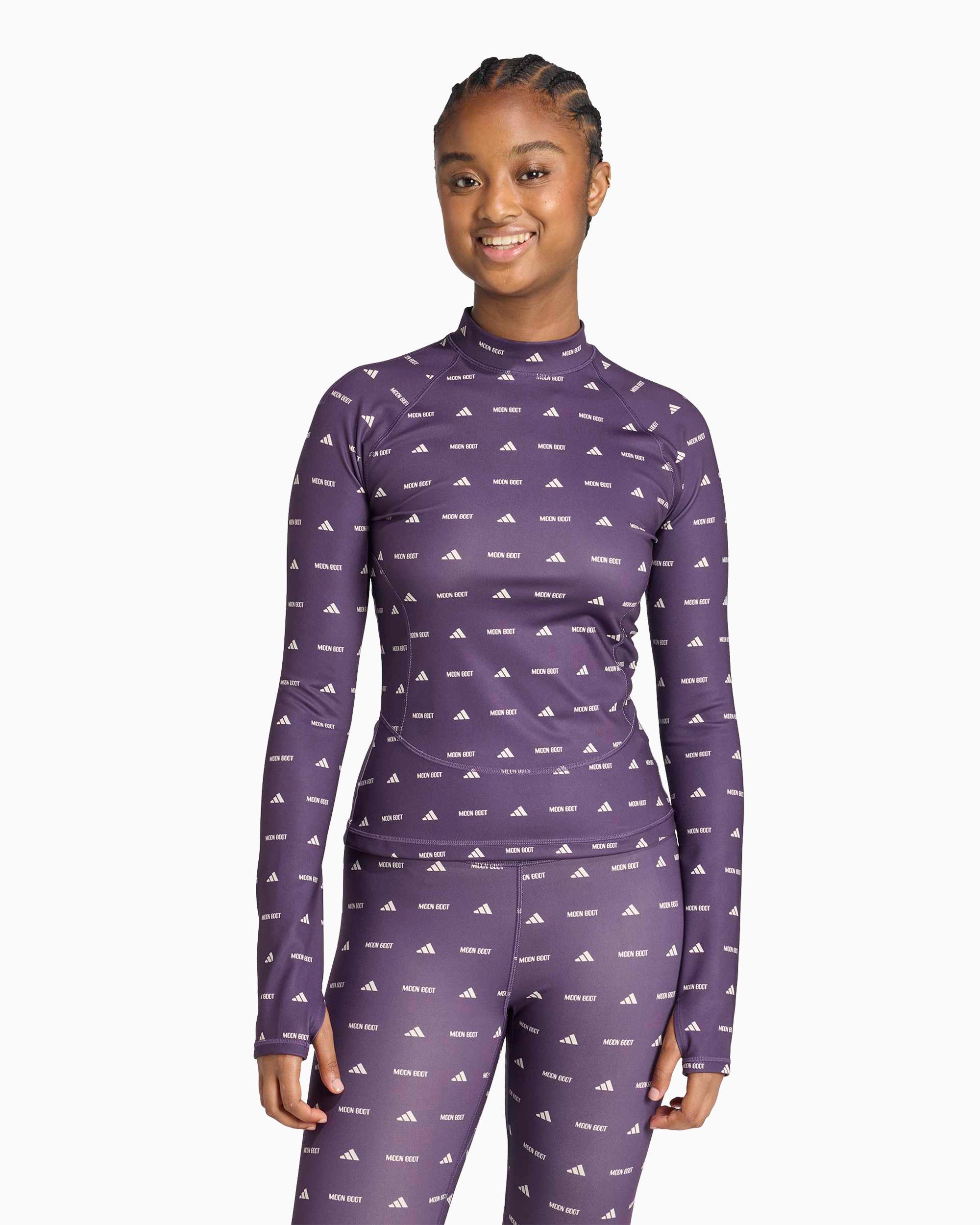 T-Shirts adidas Originals x Moon Boot Logo Long-Sleeved Slim Women's T-Shirt - JM1104