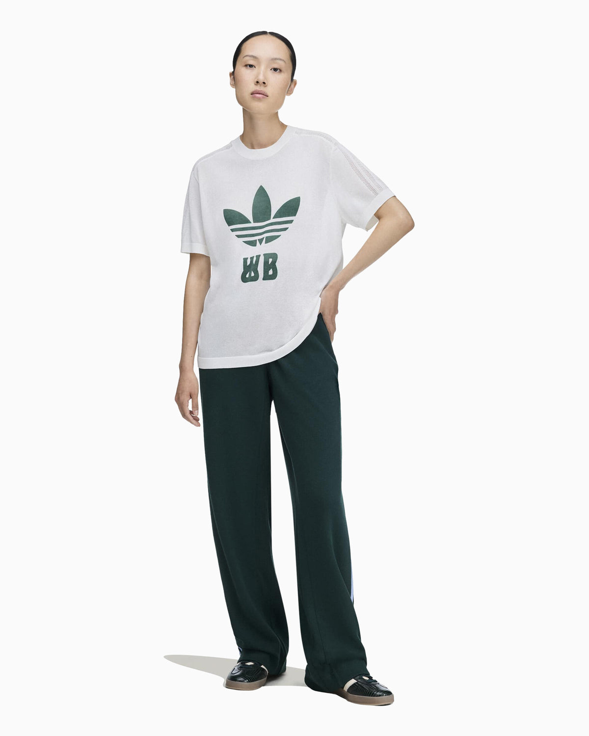 T-Shirts adidas Originals x Wales Bonner Logo Relaxed Men's T-Shirt - HY5017