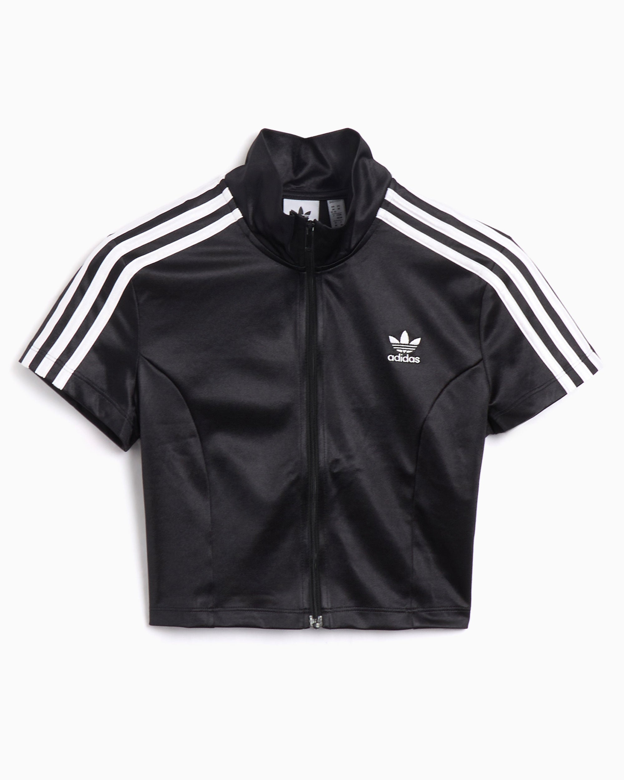 T-Shirts adidas Originals Zip-Up Crop Women's T-Shirt - JD0277