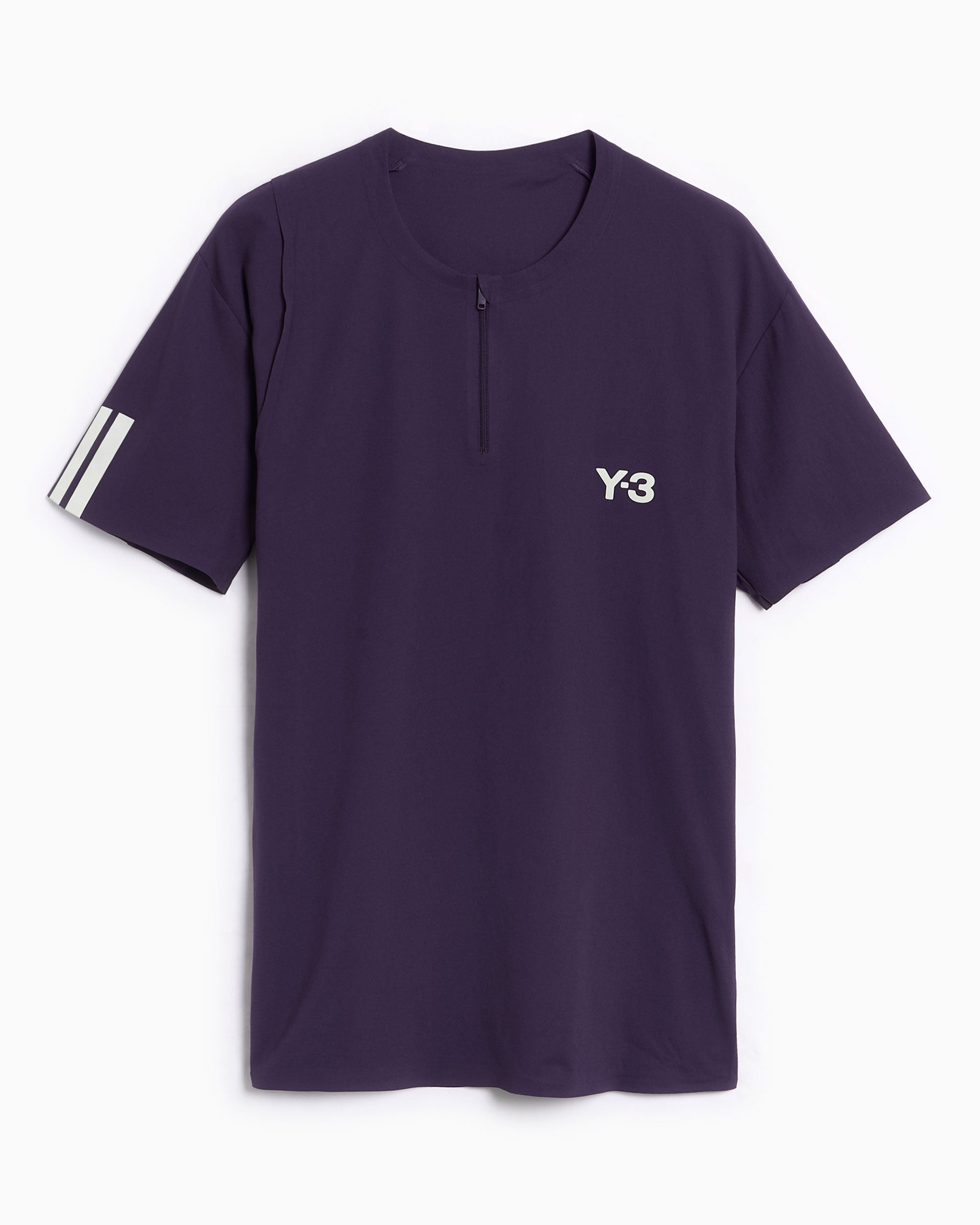 adidas Y-3 Tennis Pro Logo Zipper Slim Men's T-Shirt