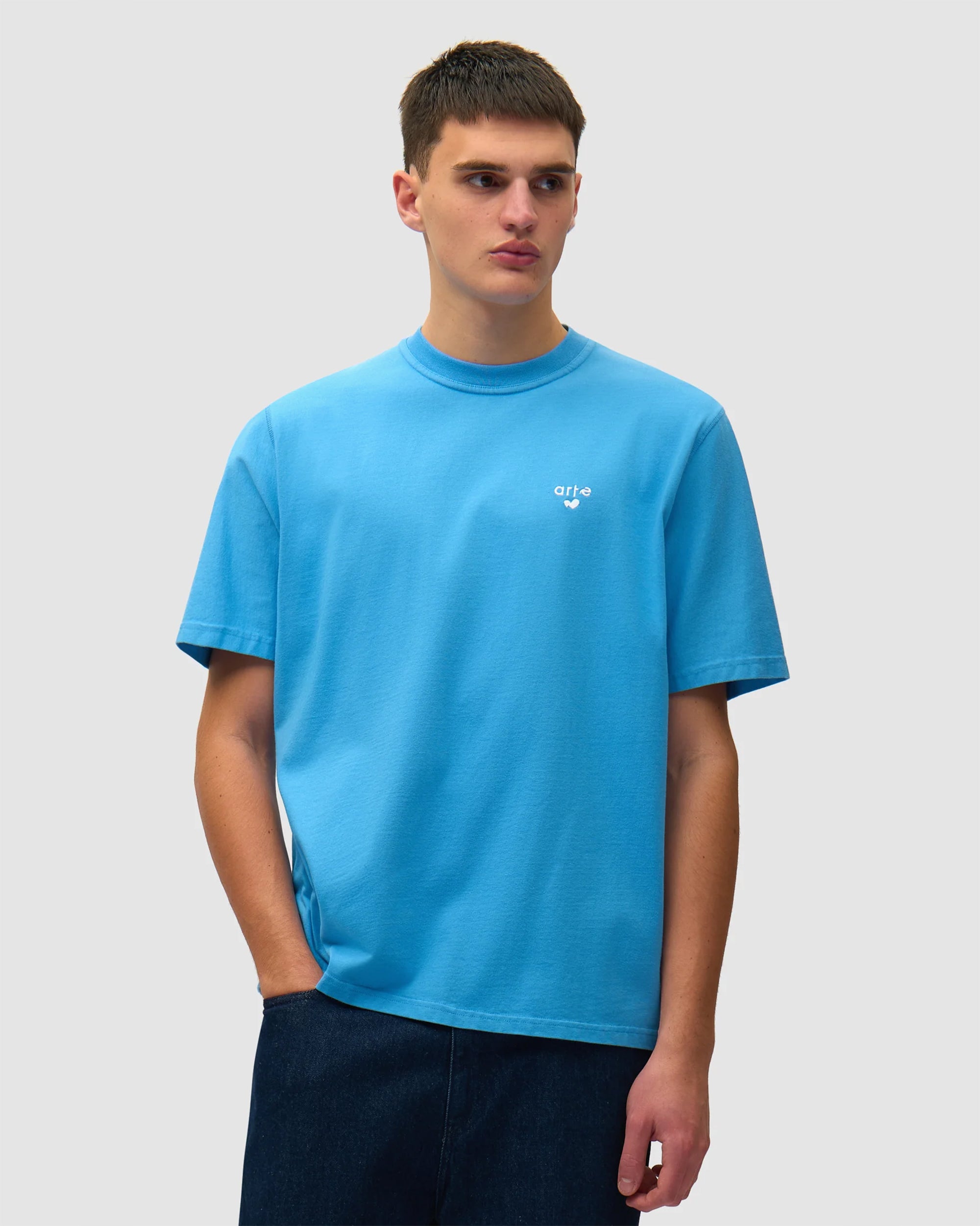 T-Shirts Arte Antwerp Heart Logo Relaxed Men's T-Shirt - SS26-125T-Blue