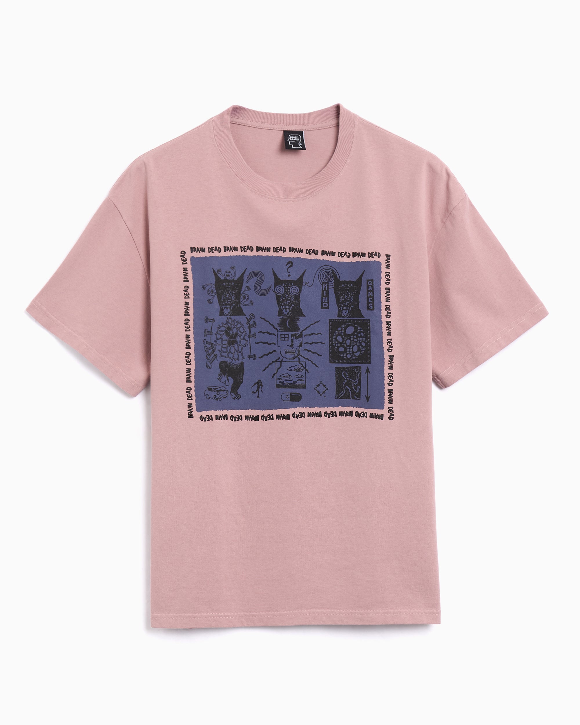 T-Shirts Brain Dead Mind Games Men's T-Shirt - S25T000044-MAU